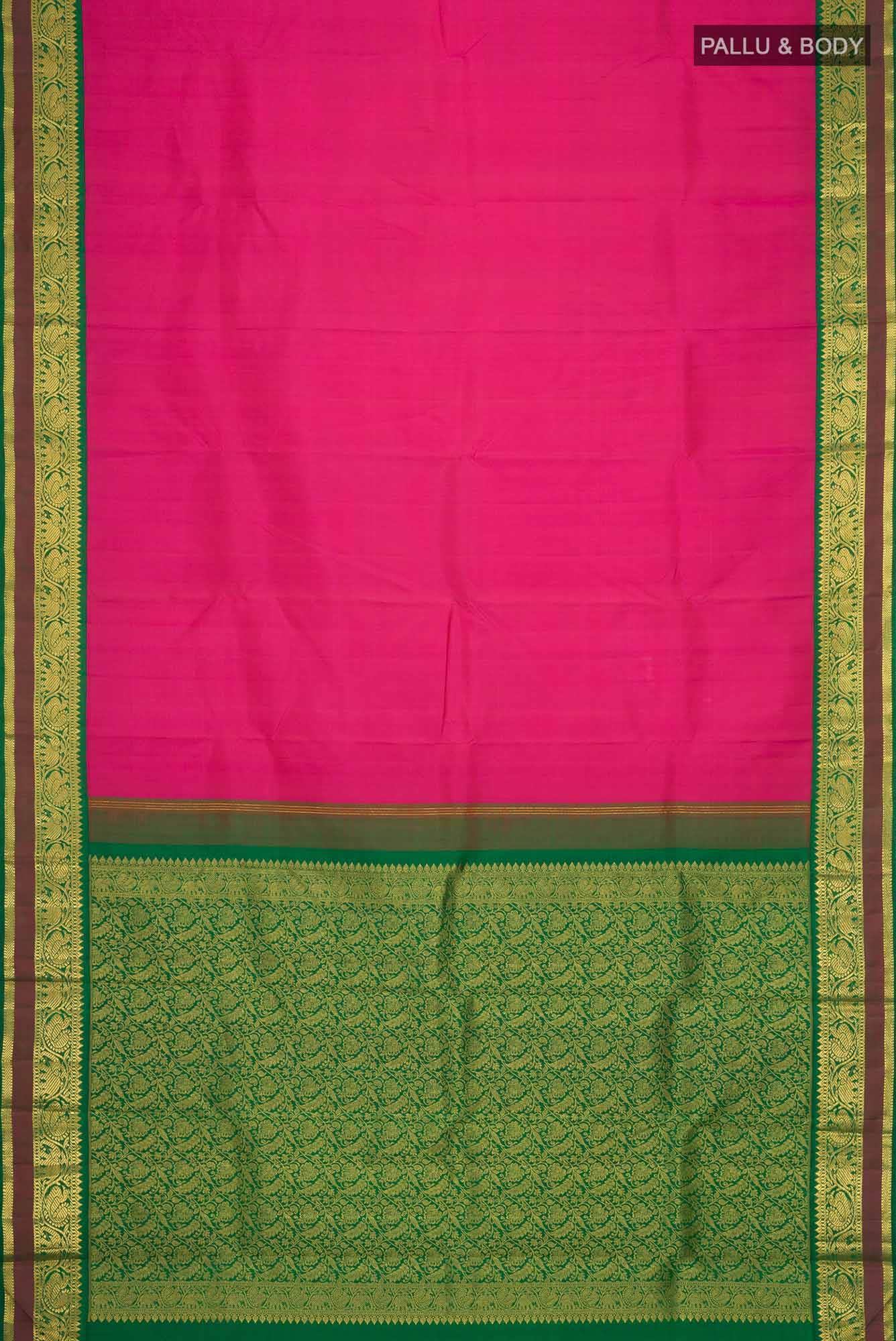 Pink Kanchipuram Silk Saree
