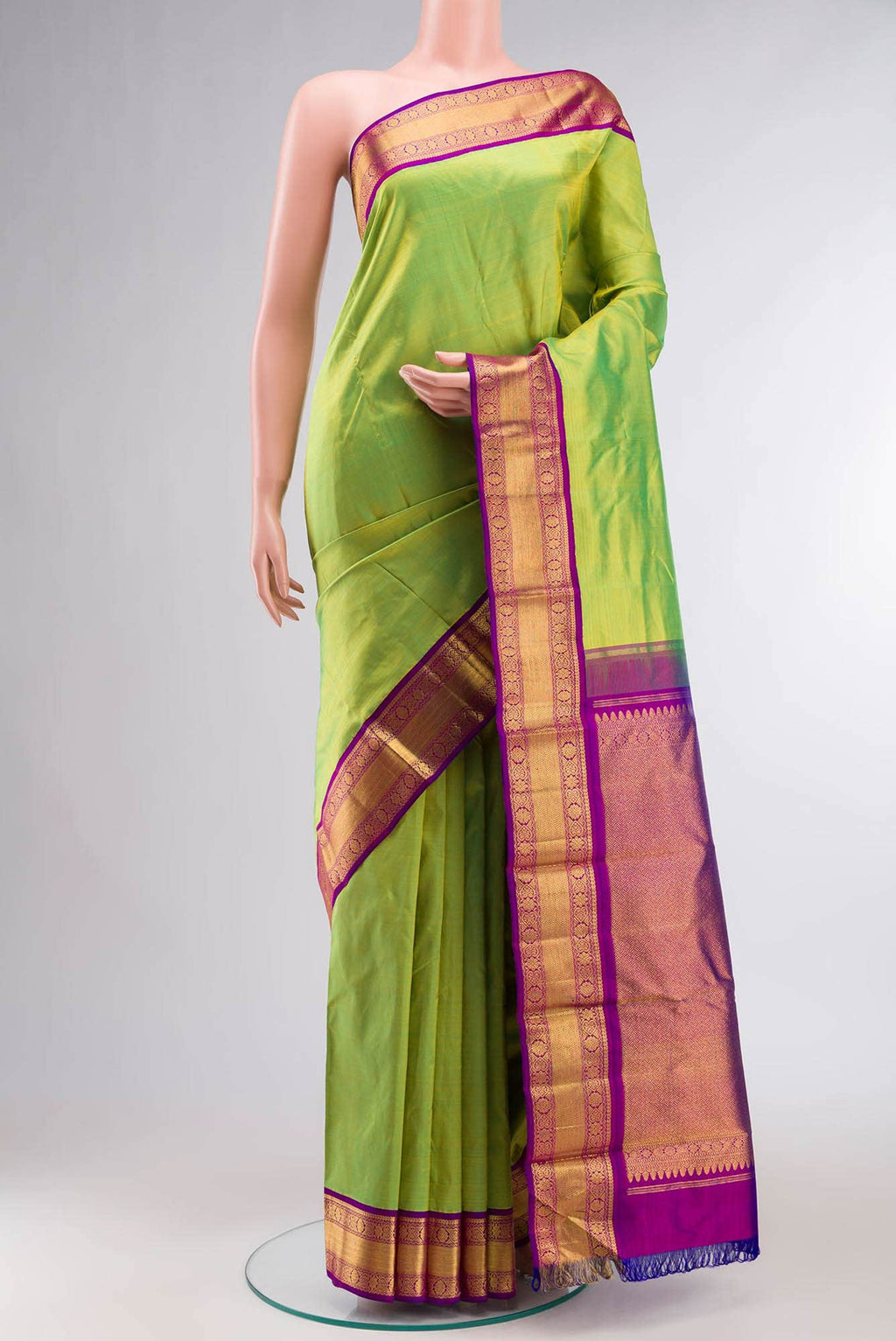 Green Kanchipuram Saree