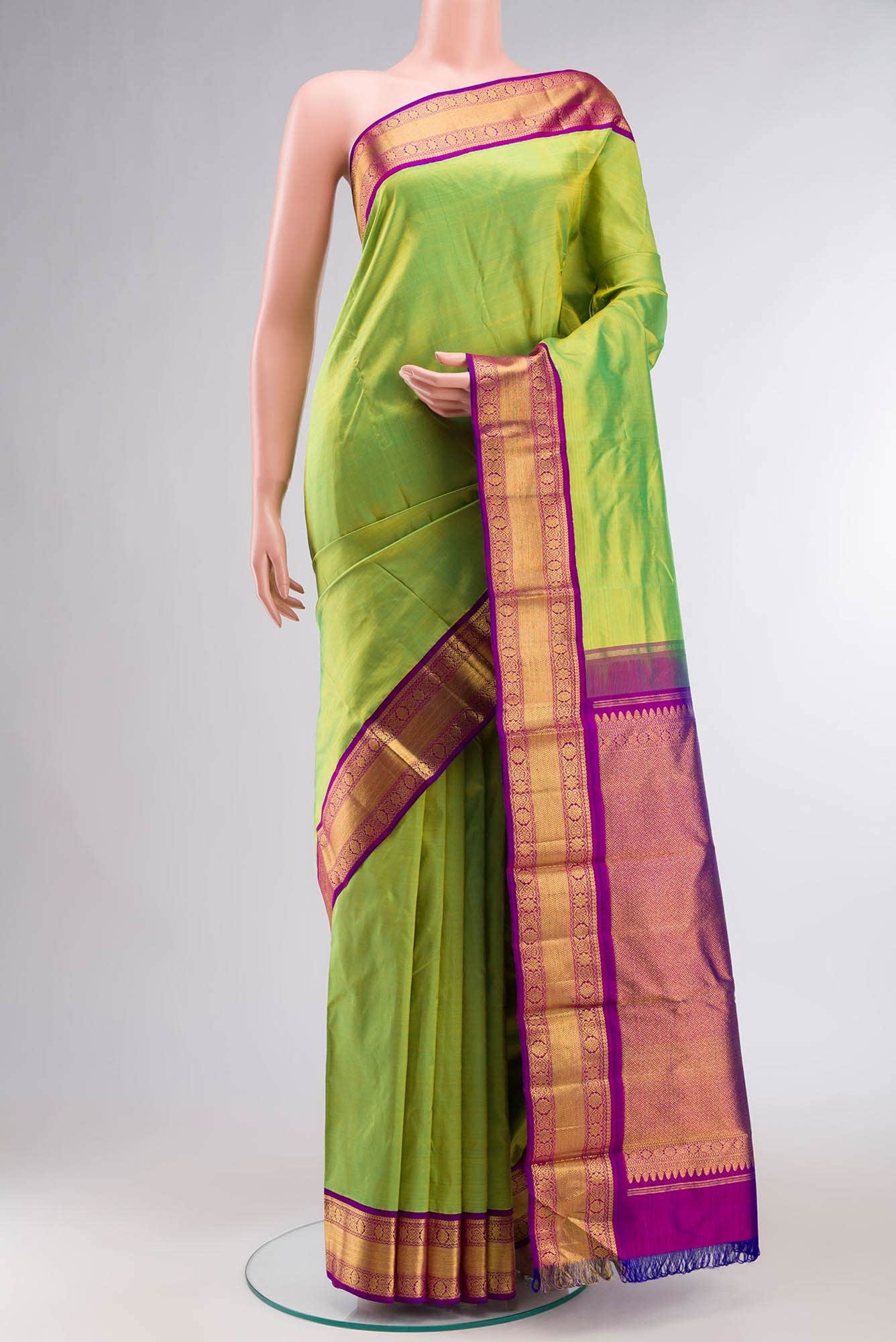 Green Kanchipuram Saree
