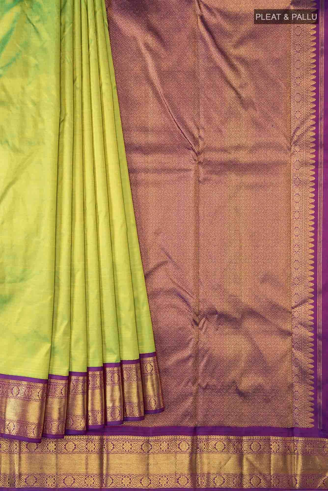 Green Kanchipuram Saree