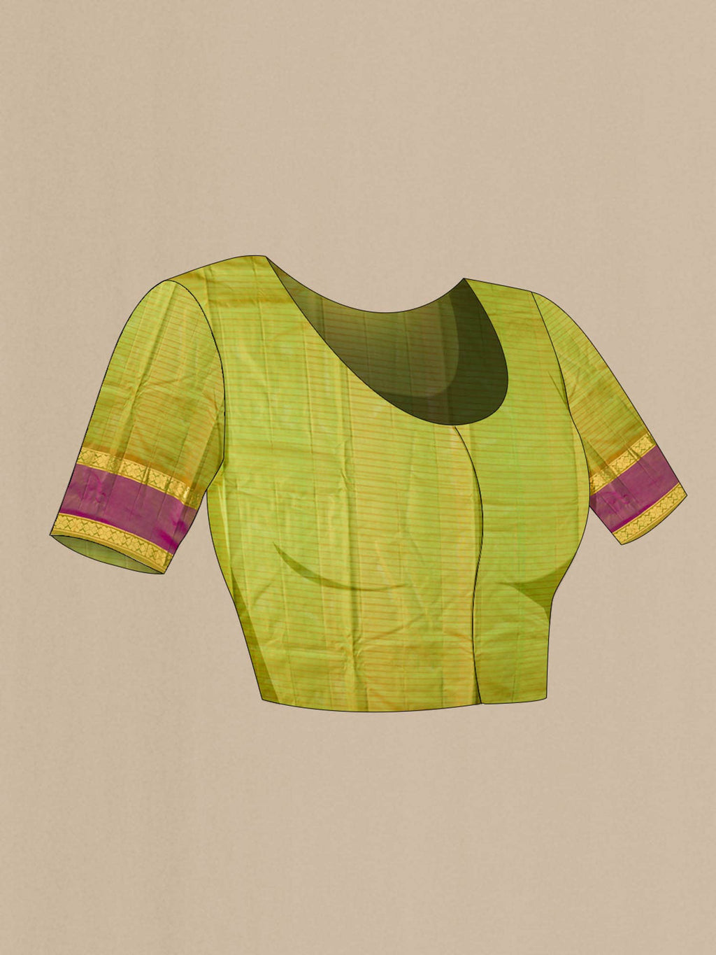 Green Dual Tone Kanchipuram Silk Saree