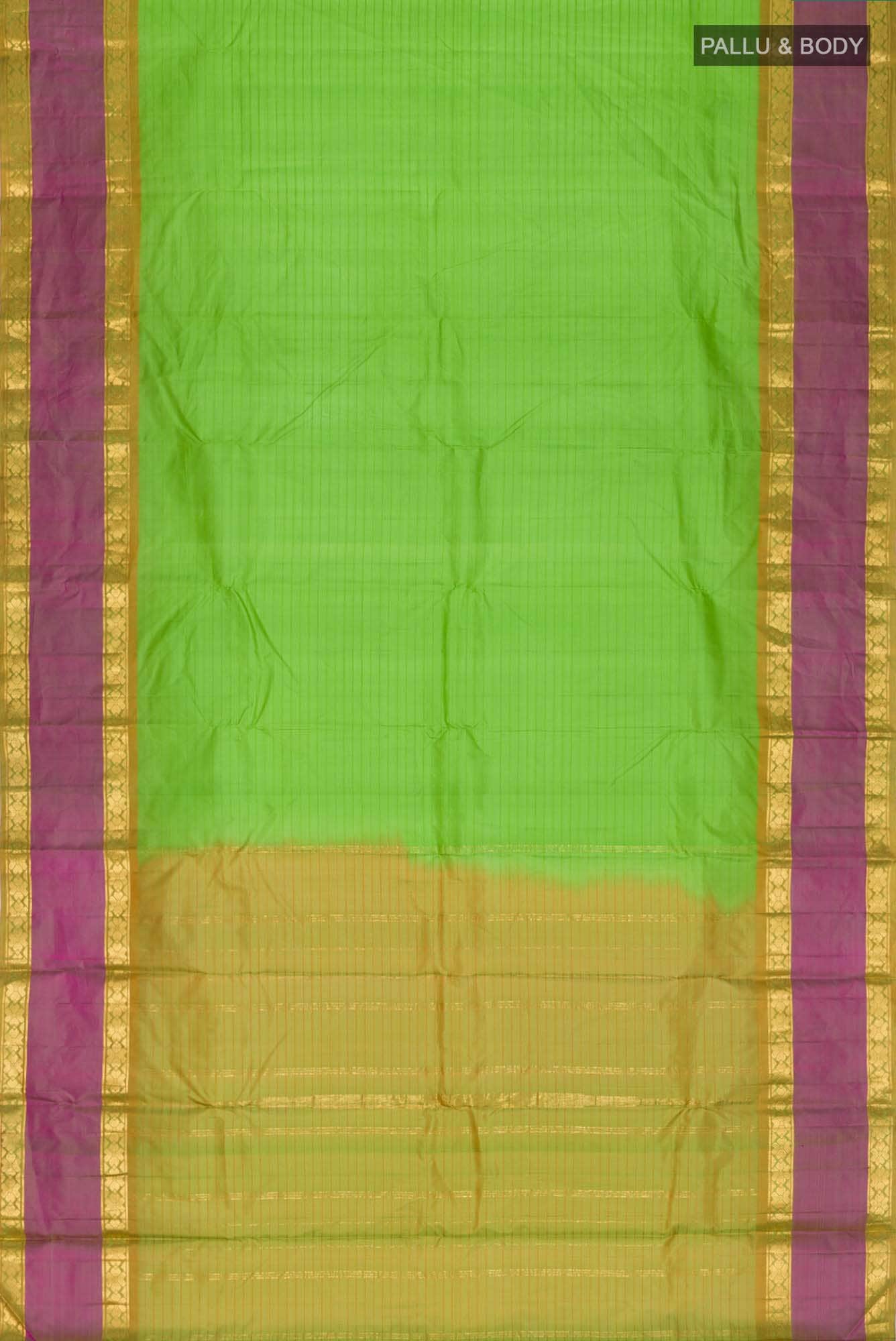 Green Dual Tone Kanchipuram Silk Saree