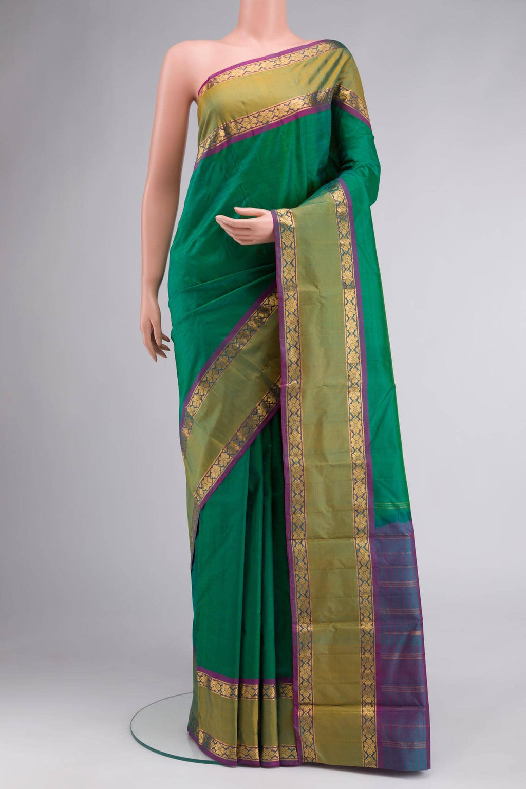 Green Kanchipuram Silk Saree