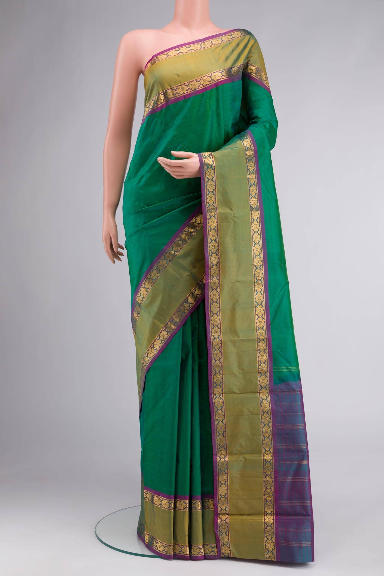 Green Kanchipuram Silk Saree