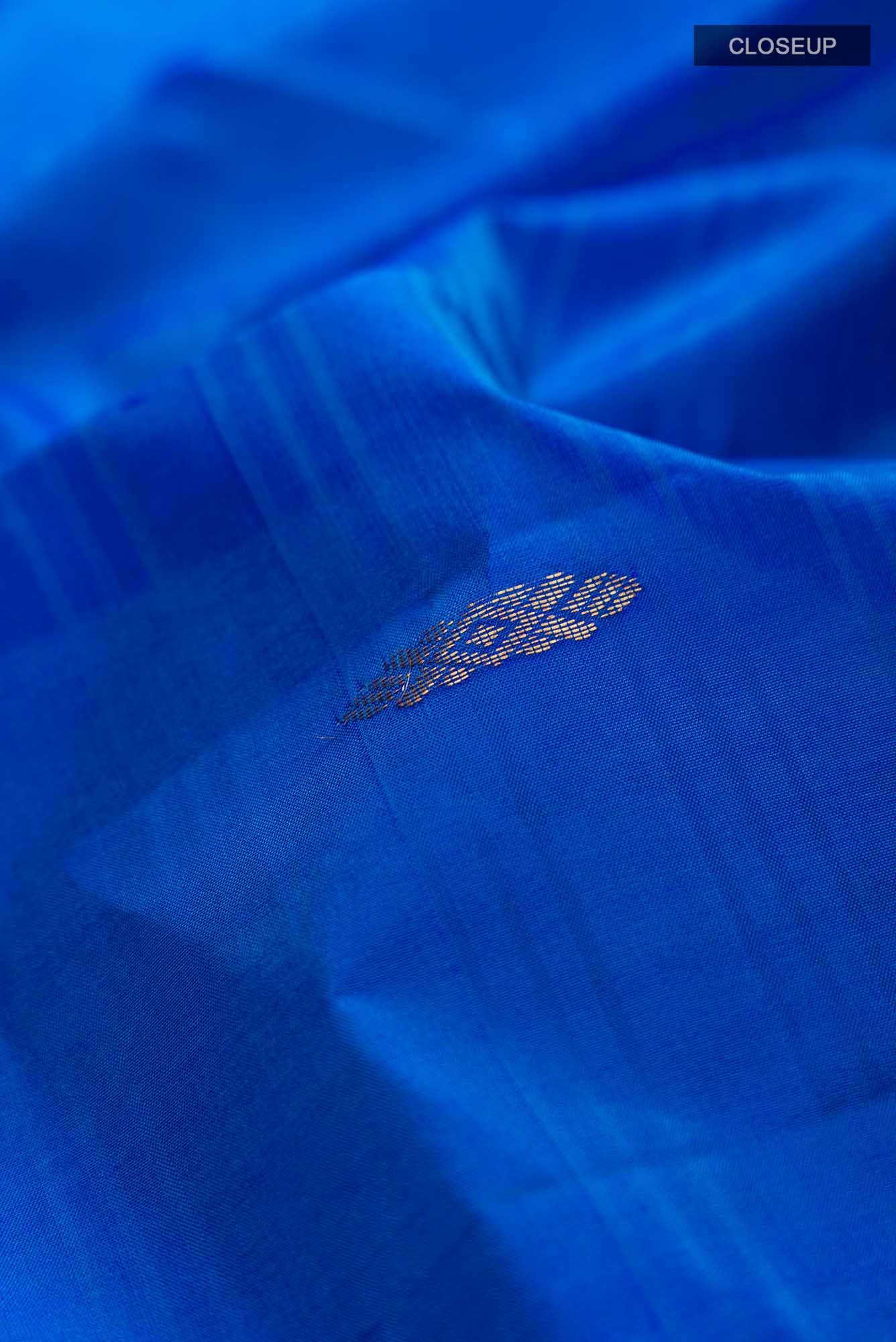 Blue Kanchipuram Silk Saree