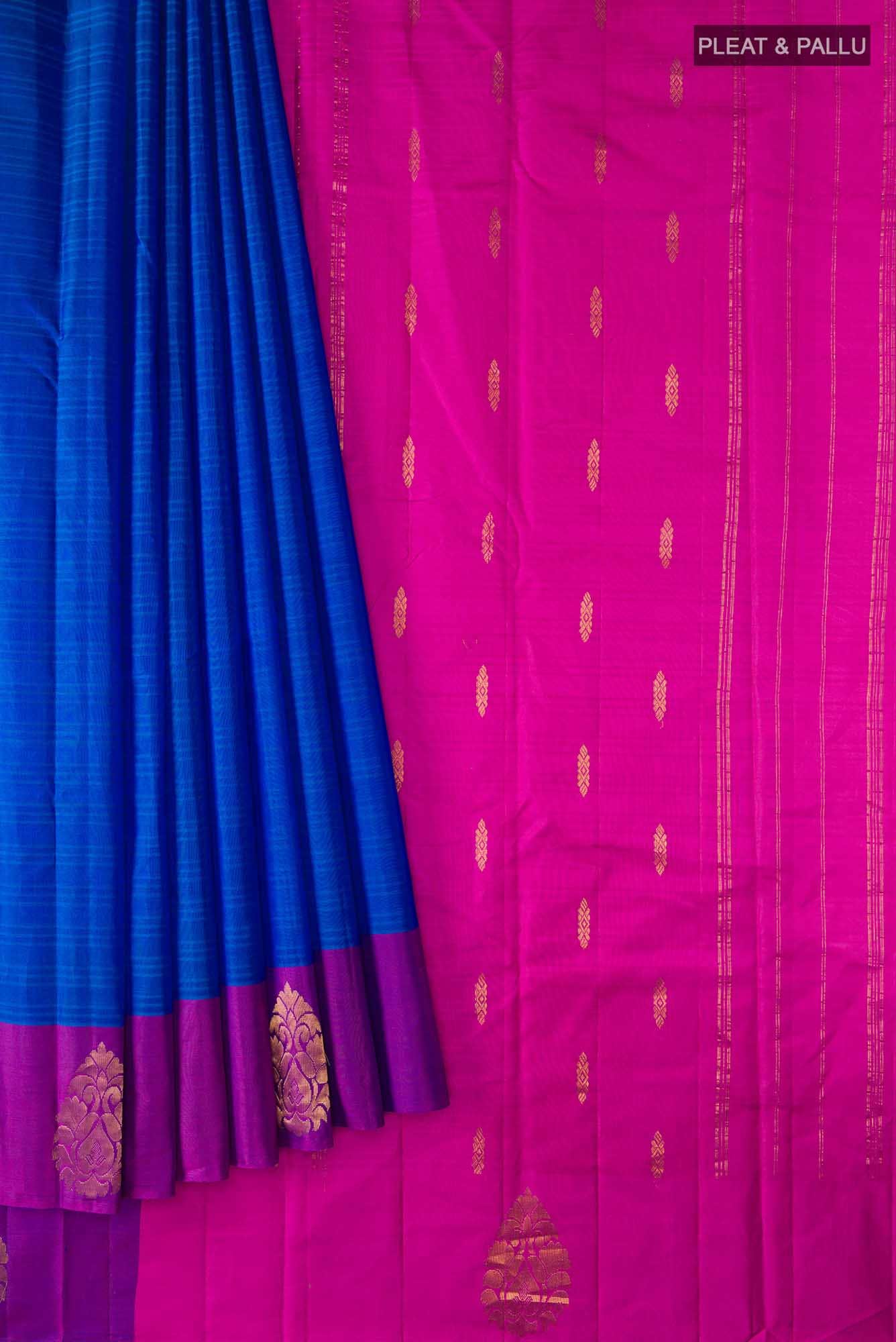 Blue Kanchipuram Silk Saree