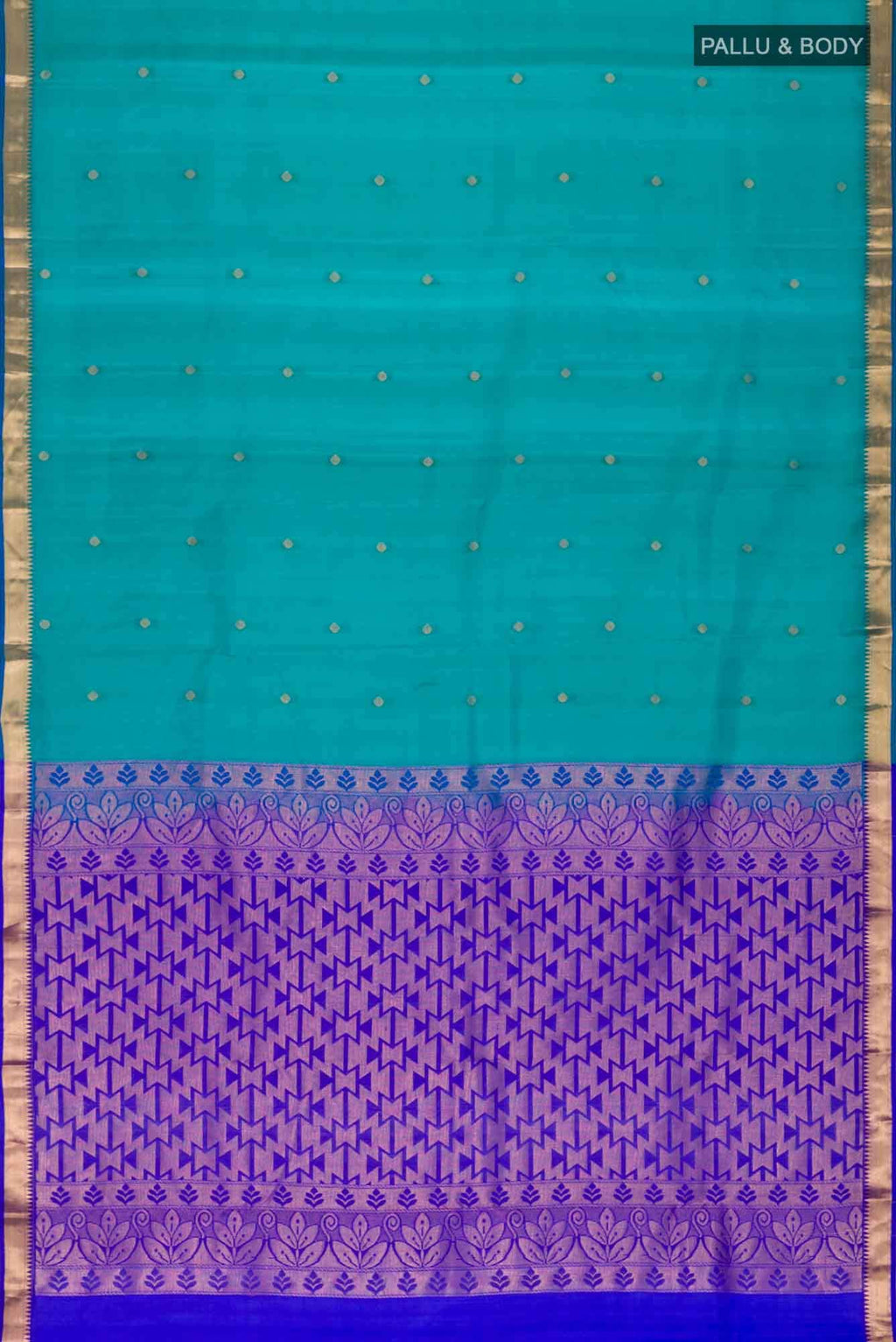 Blue Kanchipuram Silk Saree