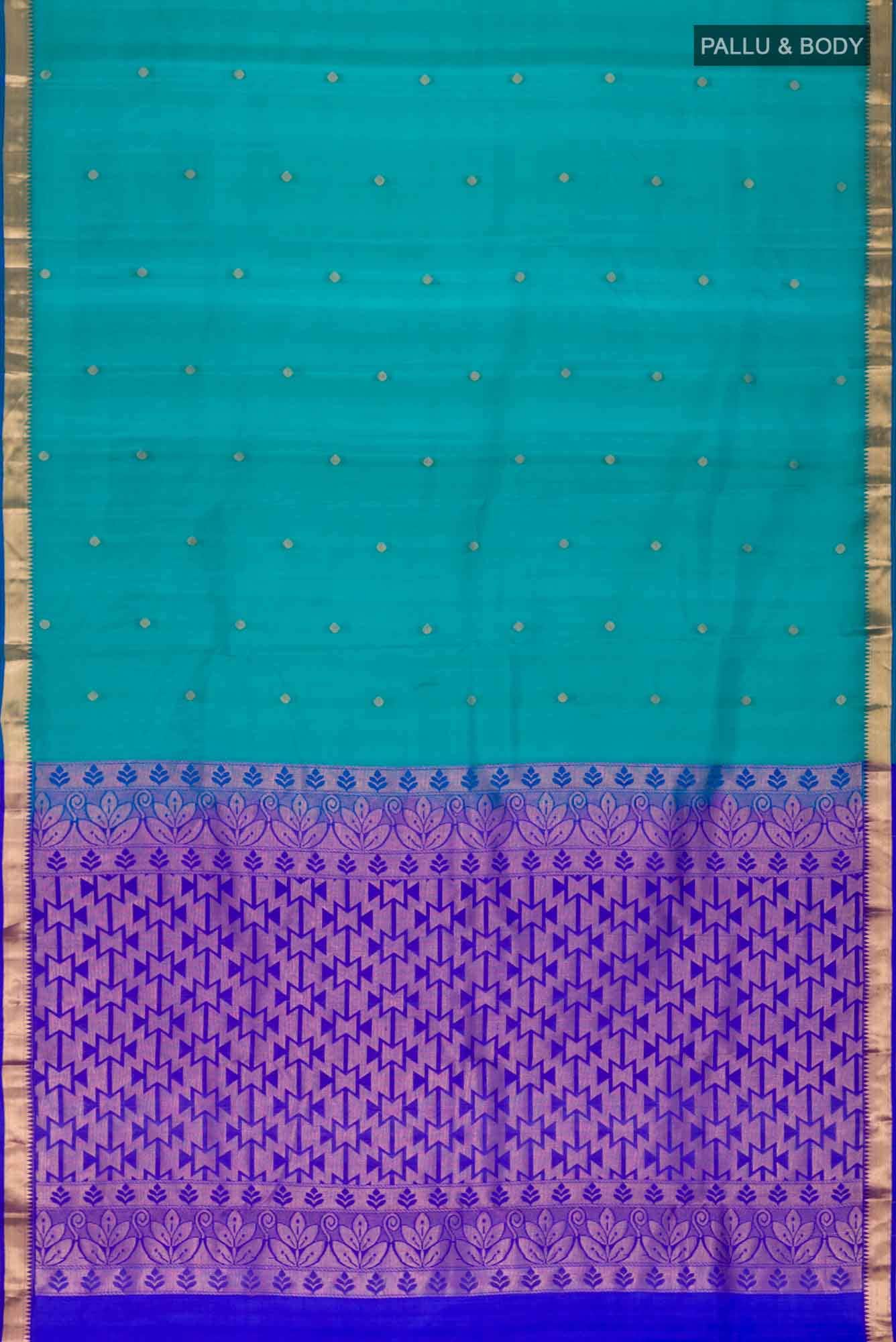 Blue Kanchipuram Silk Saree
