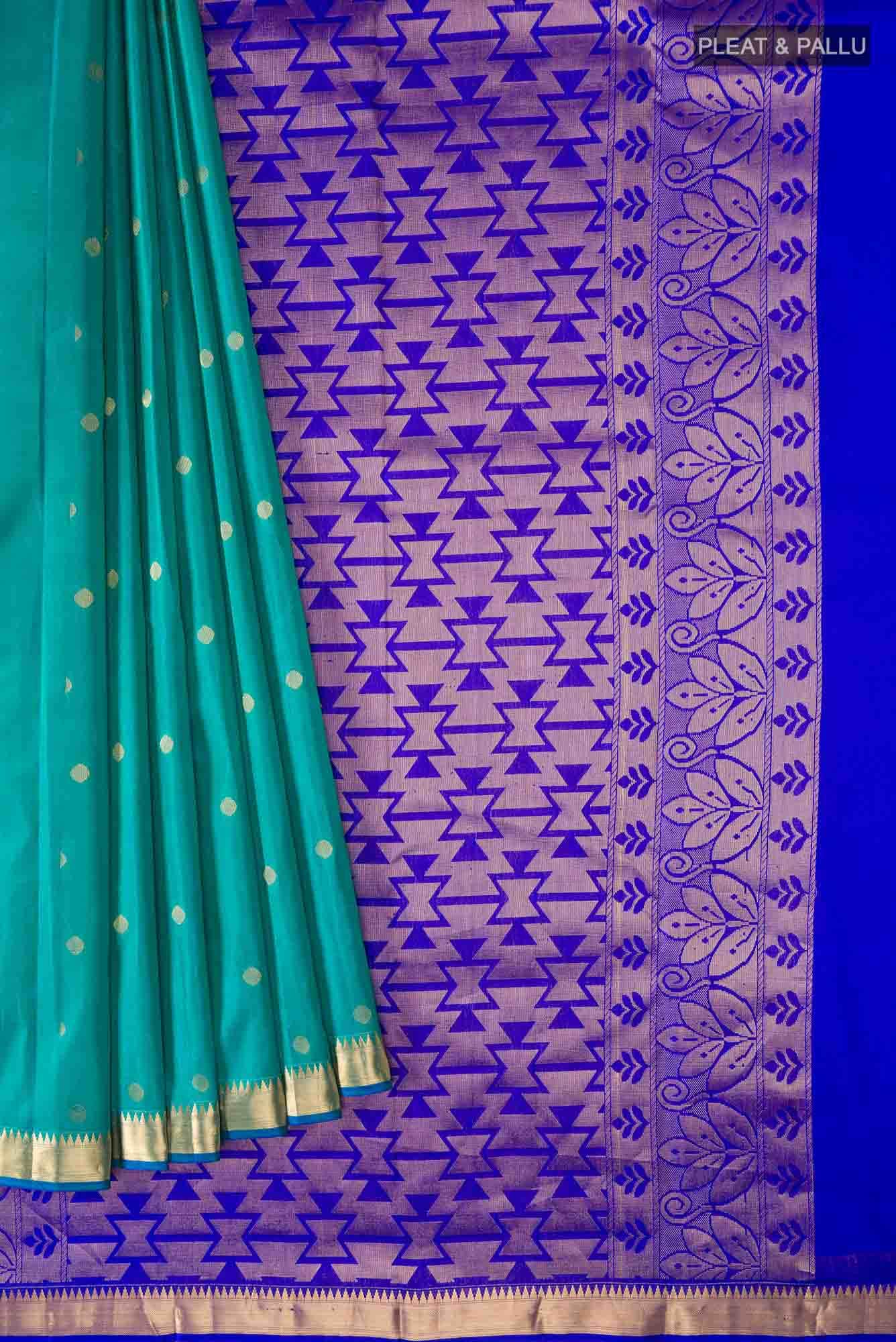 Blue Kanchipuram Silk Saree