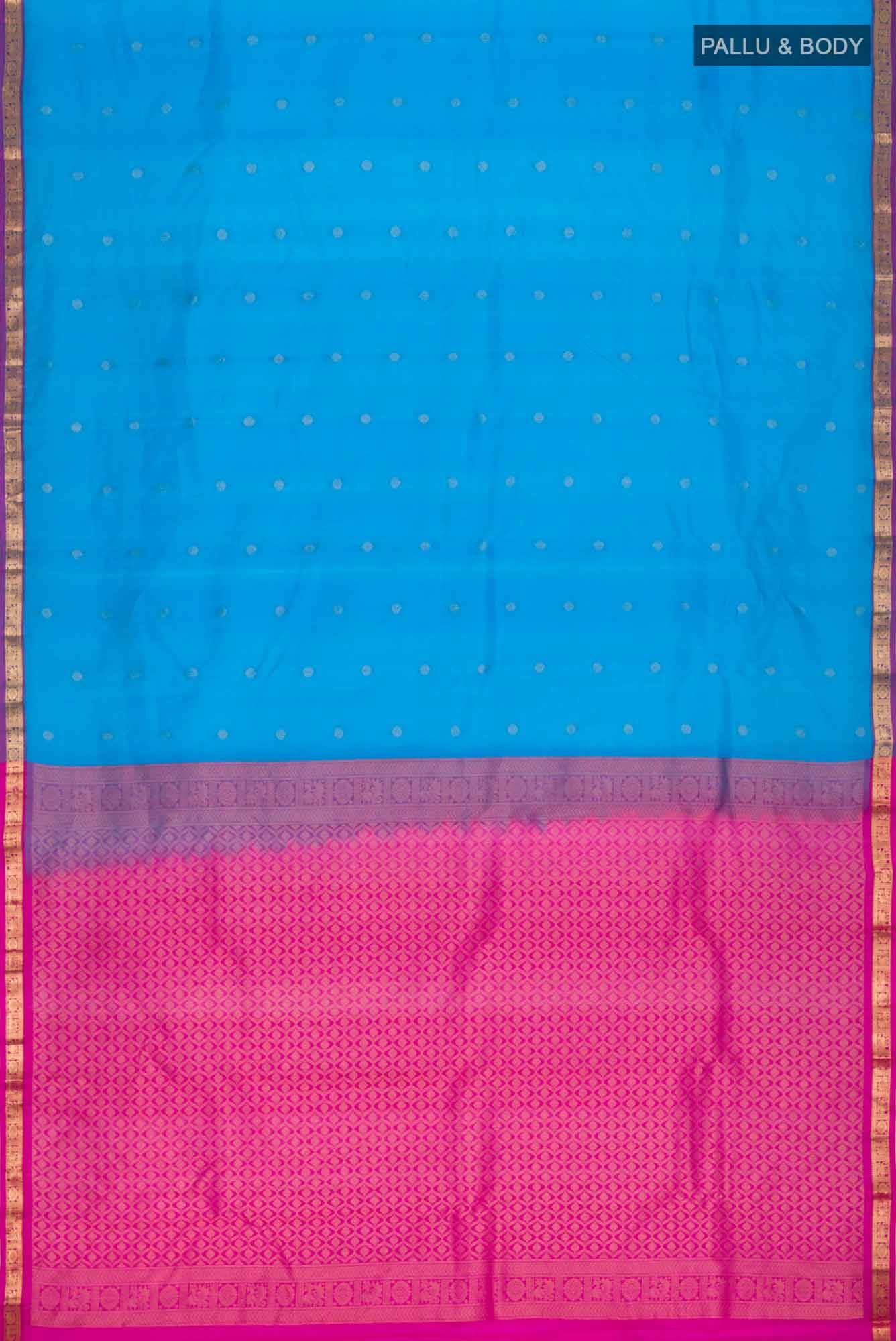 Blue Kanchipuram Silk Saree
