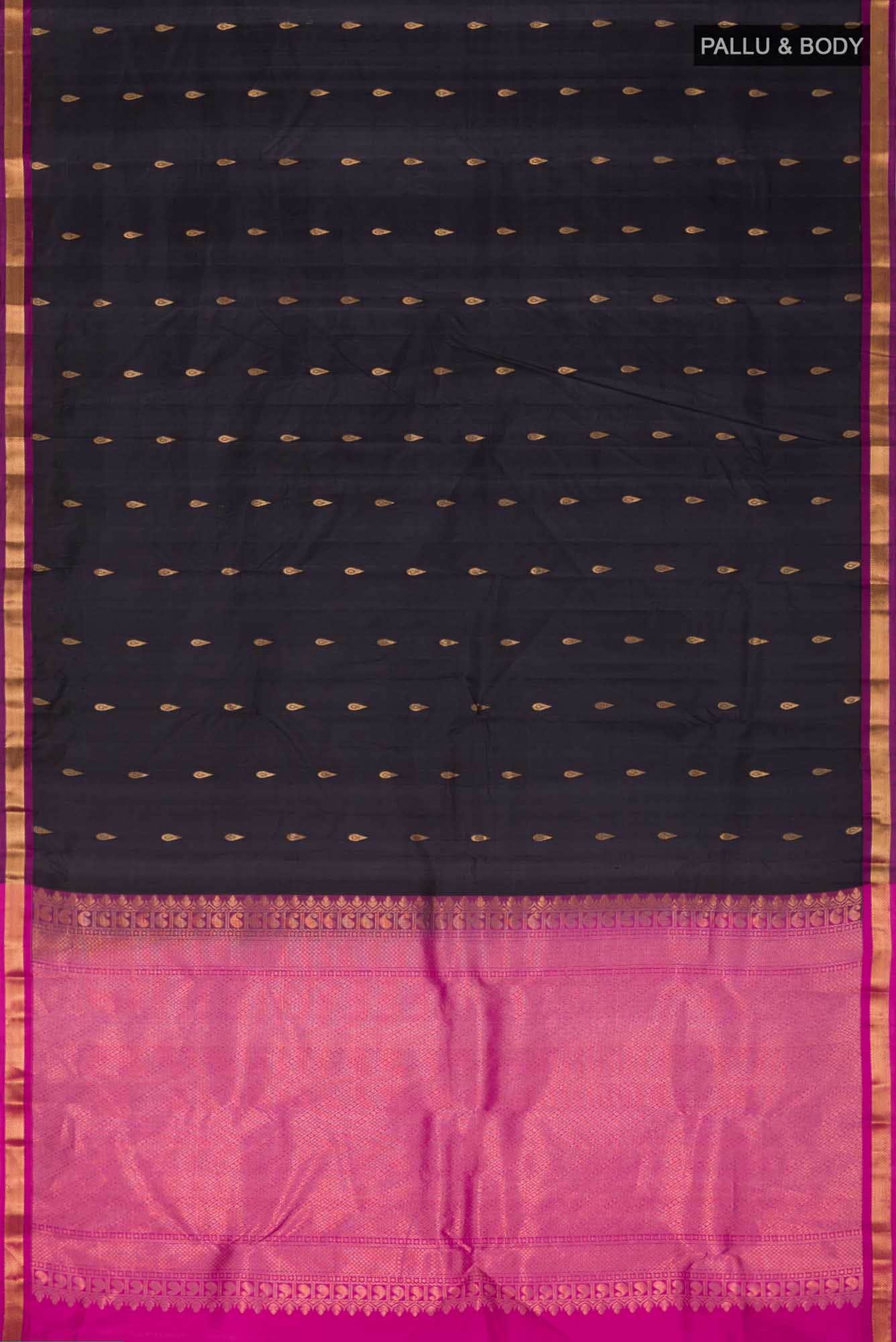 Black Kanchipuram Silk Saree