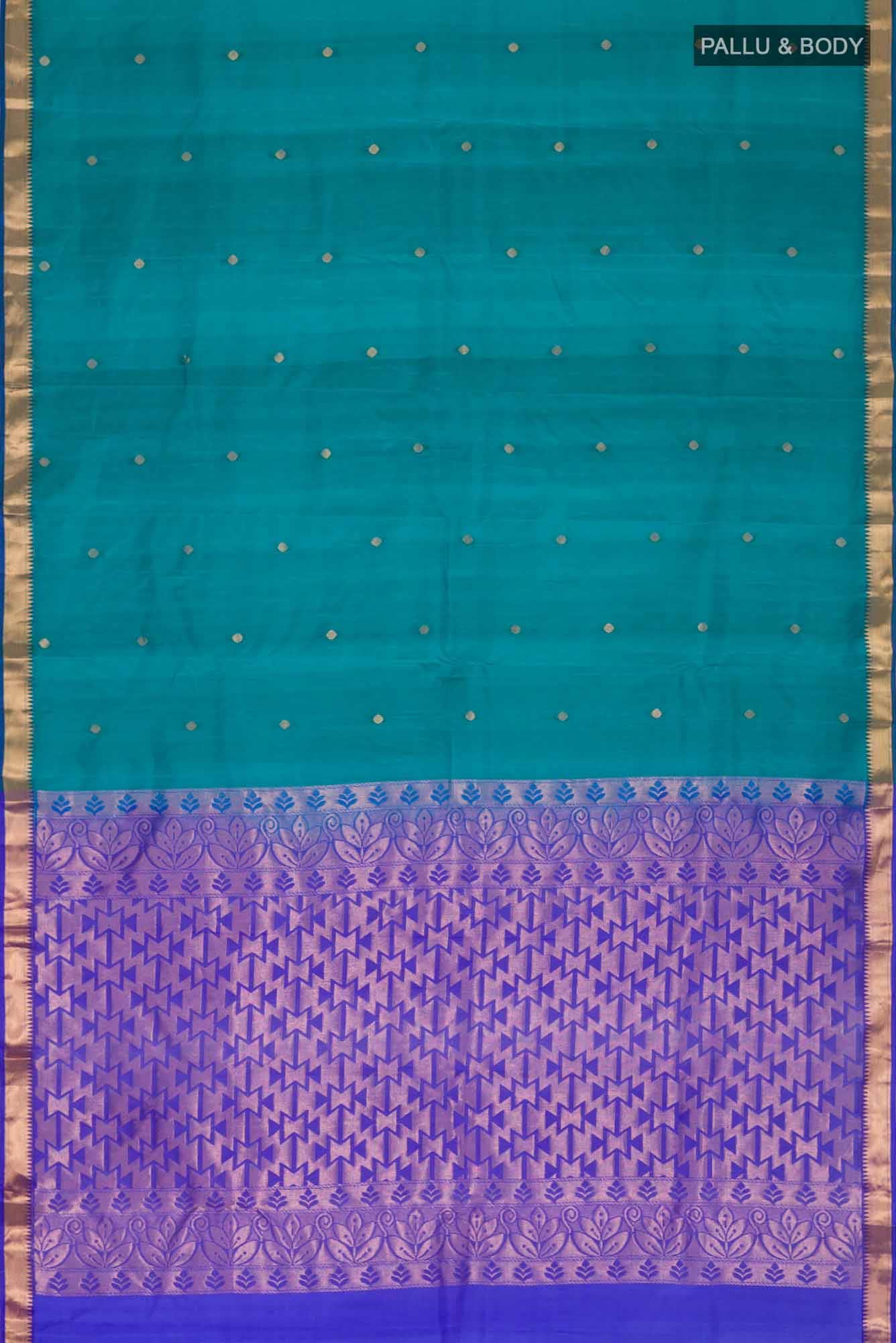 Blue Kanchipuram Silk Saree
