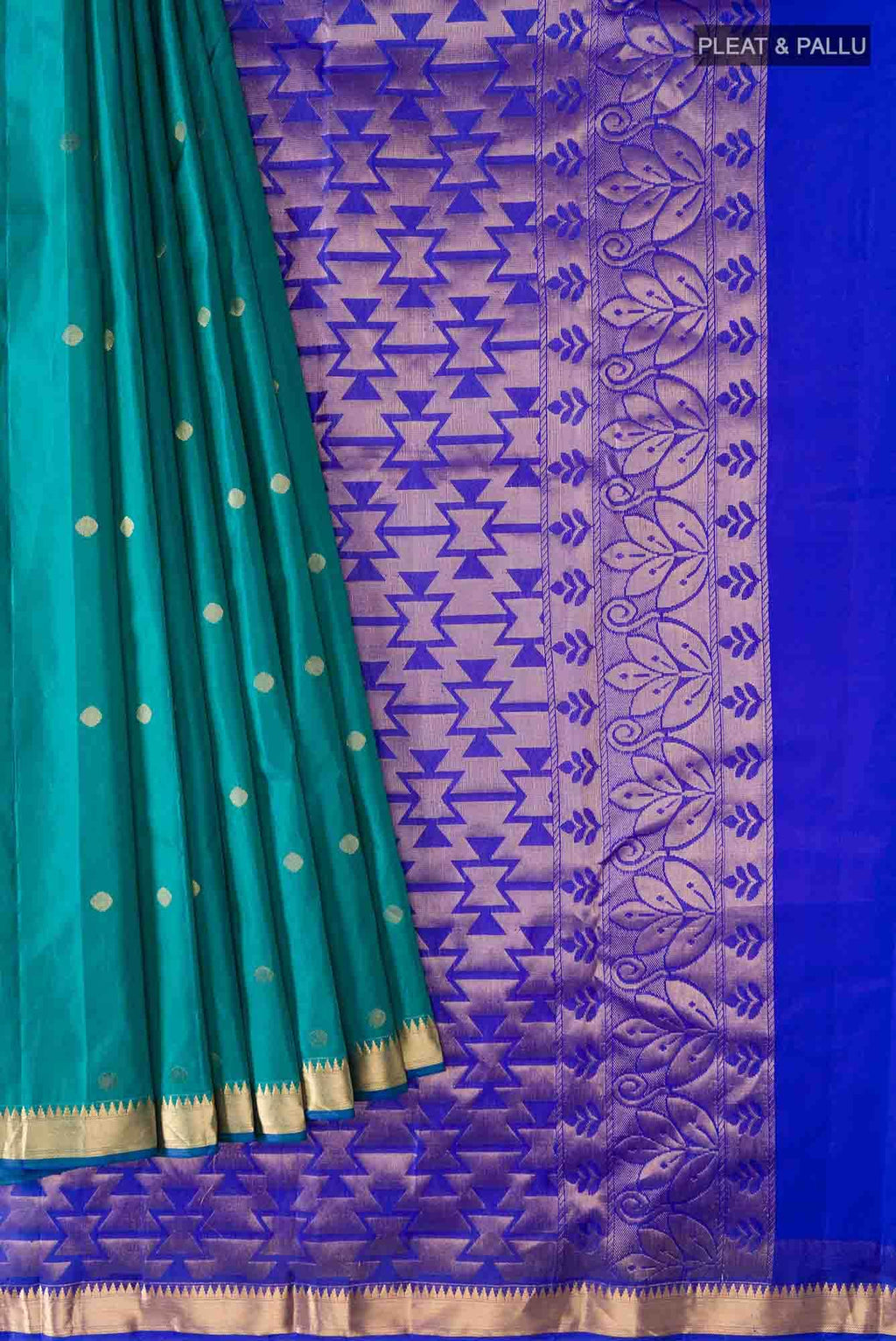 Blue Kanchipuram Silk Saree