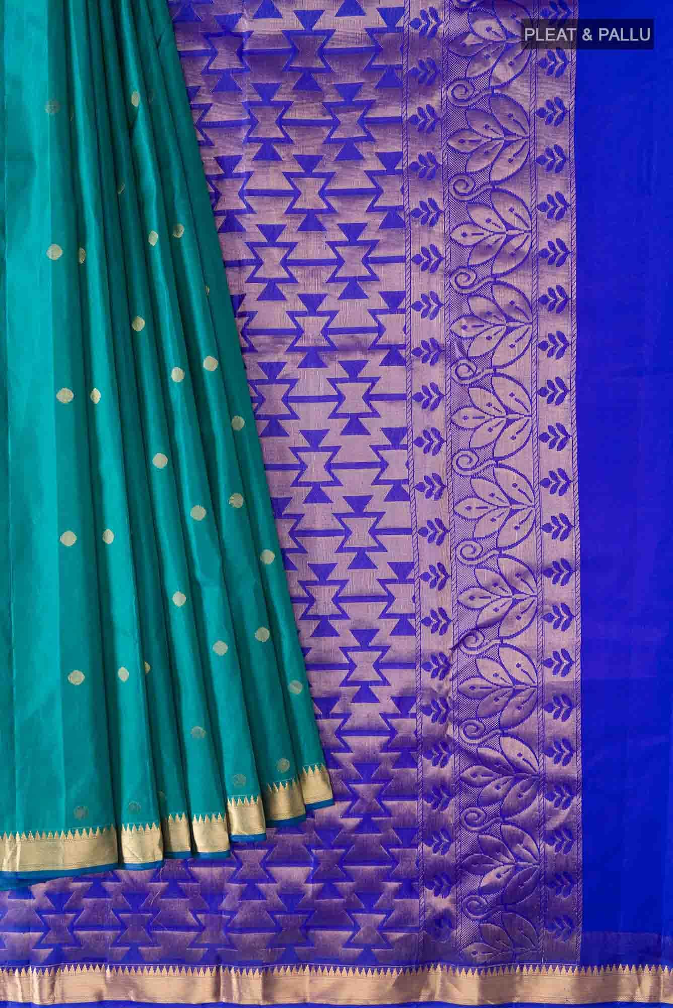 Blue Kanchipuram Silk Saree
