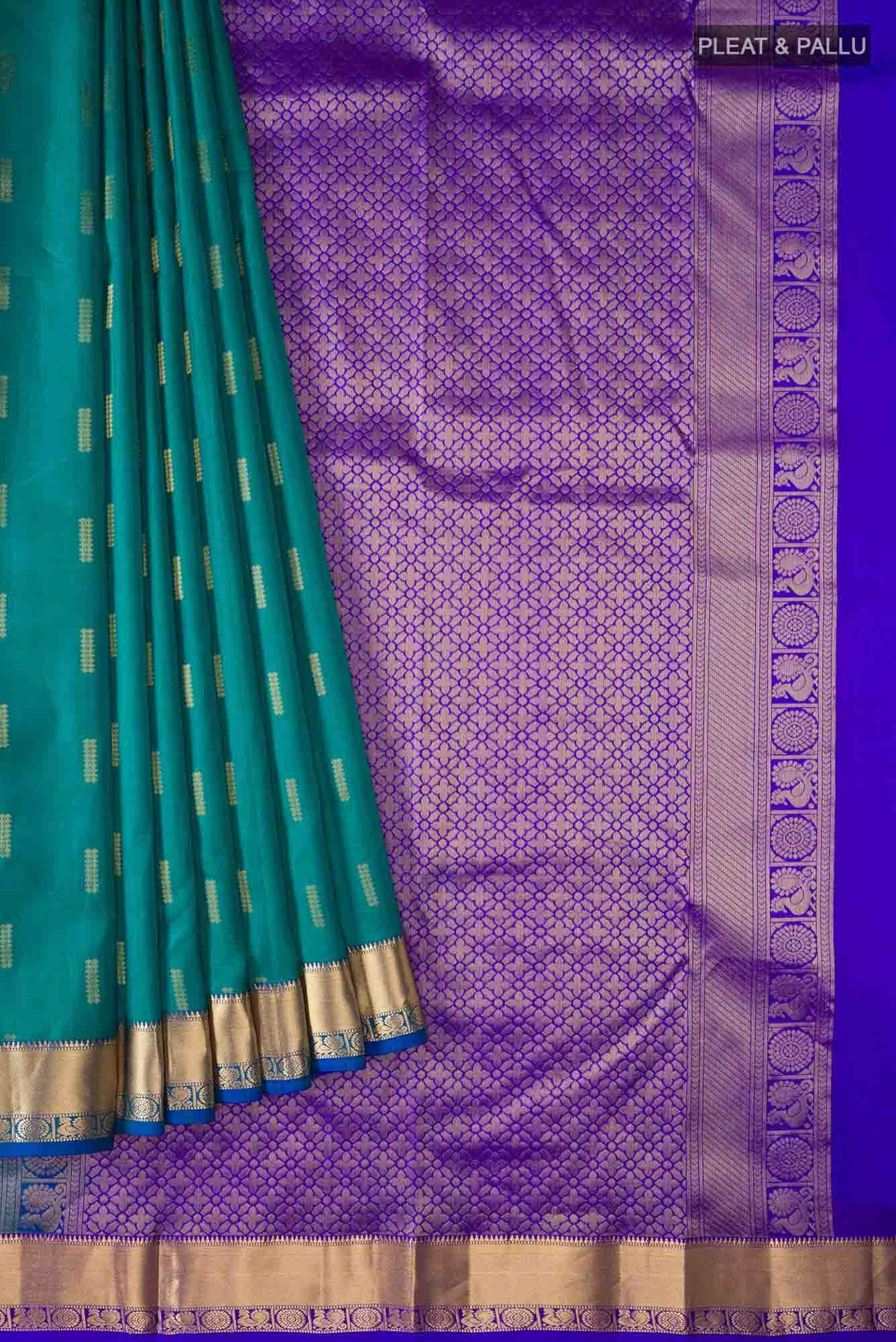 Blue Kanchipuram Silk Saree