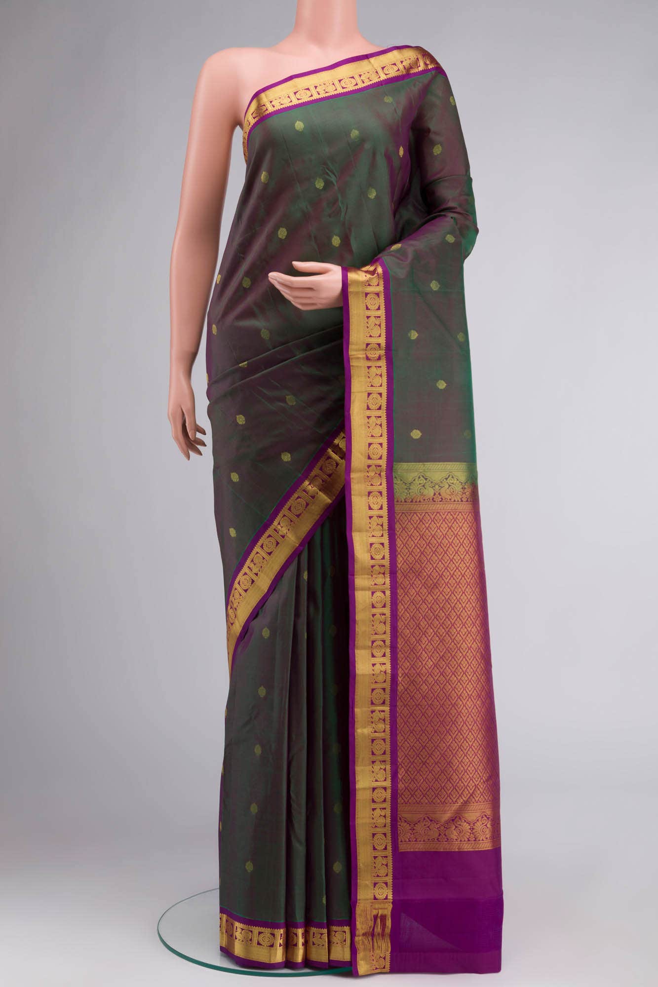 Green Kanchipuram Silk Saree