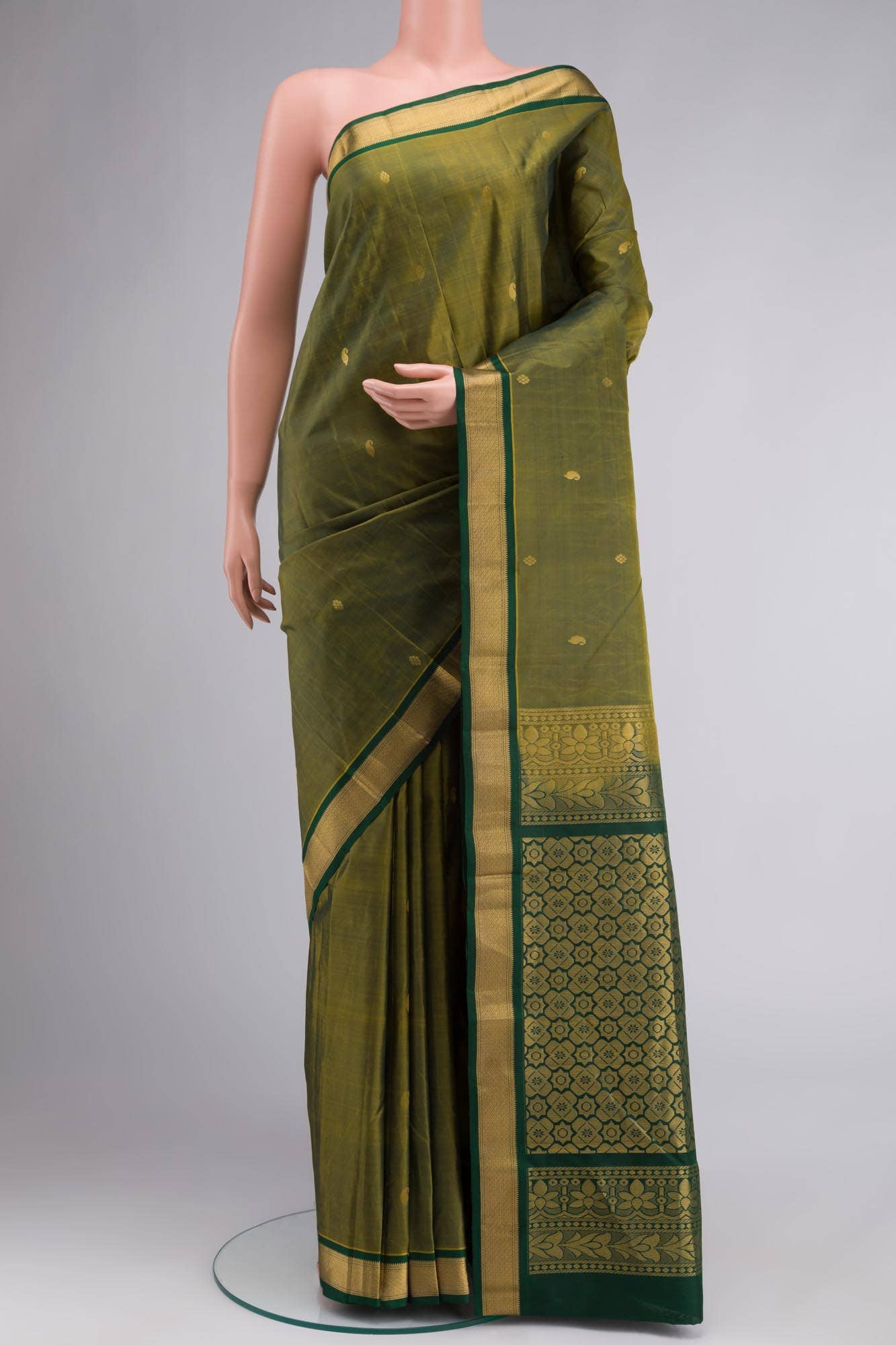 Green Kanchipuram Silk Saree