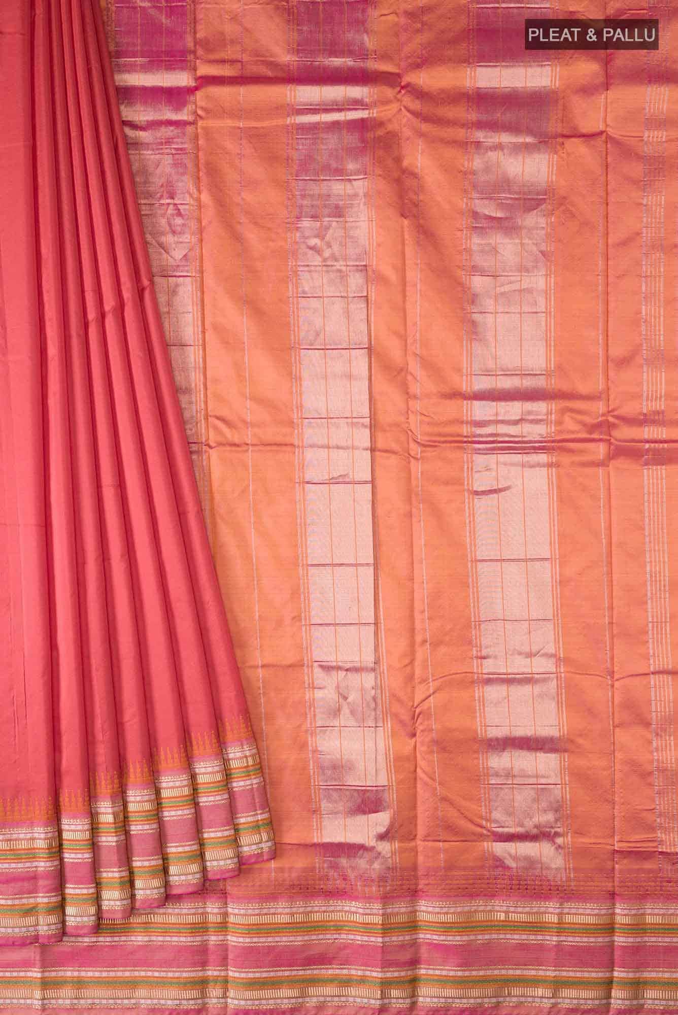 Red Bangalore Silk Saree