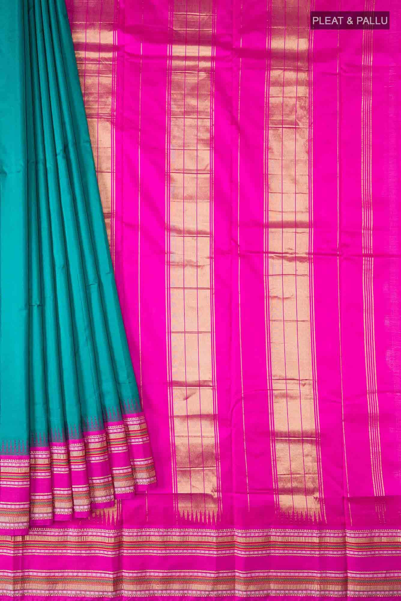 Green Bangalore Silk Saree