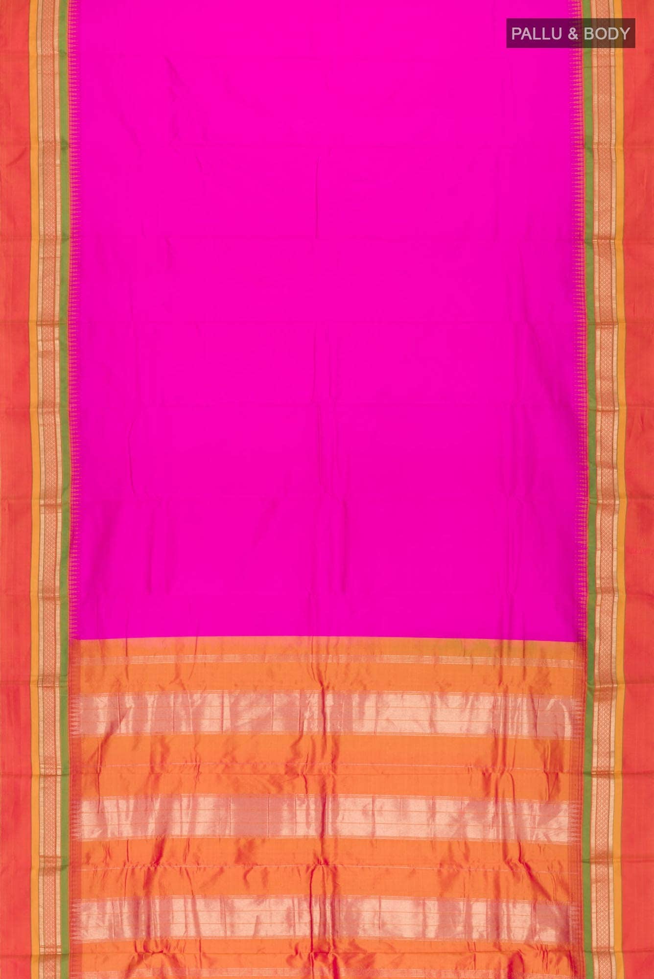 Pink Bangalore Silk Saree