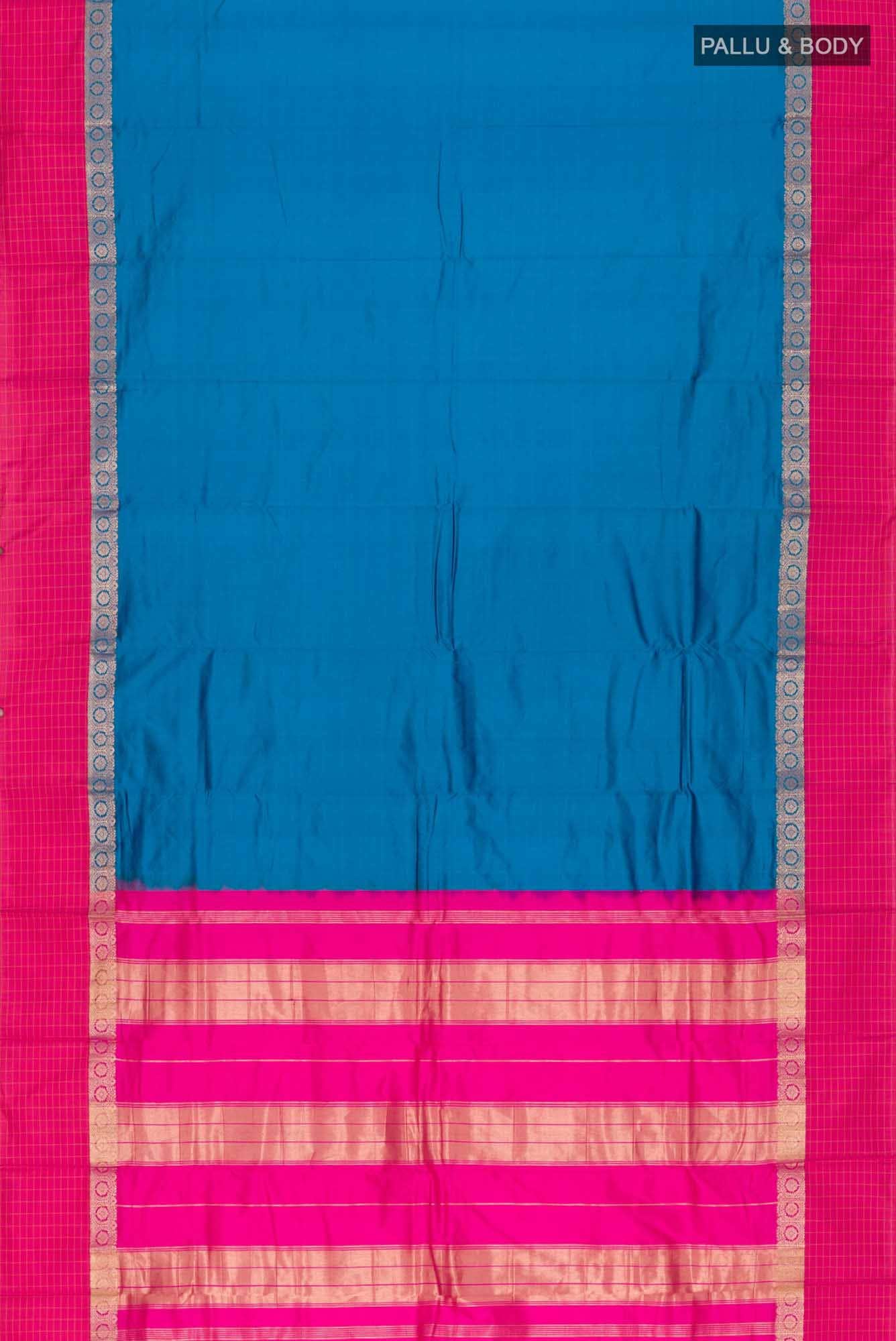 Blue Bangalore Silk Saree