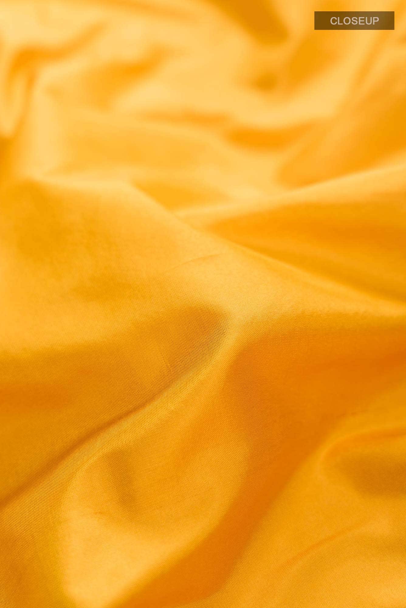 Yellow Bangalore Silk Saree