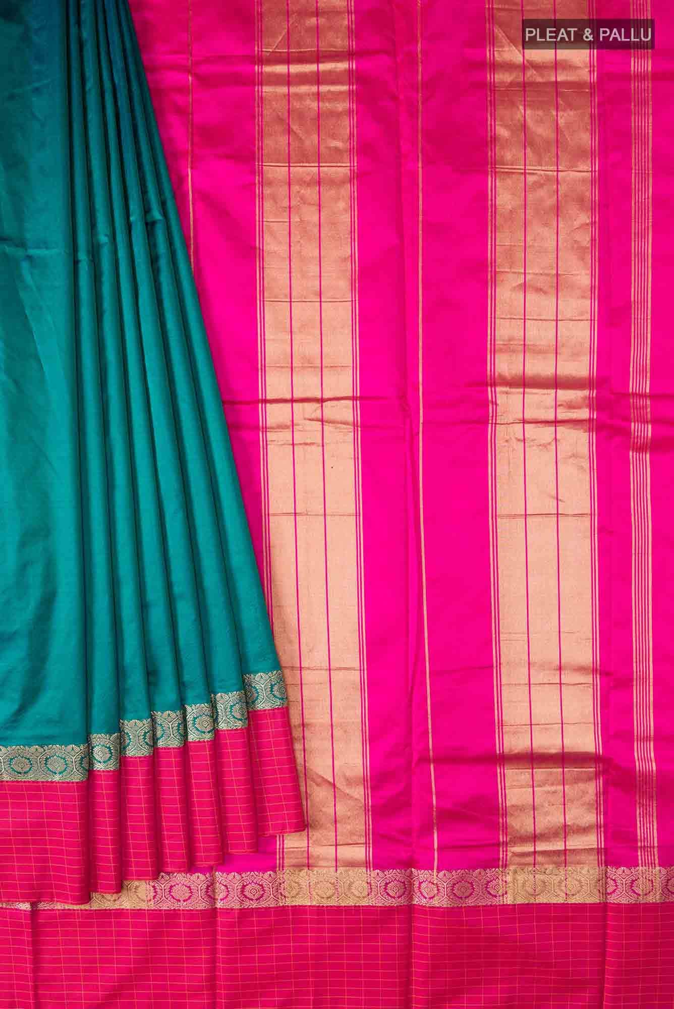 Blue Bangalore Silk Saree