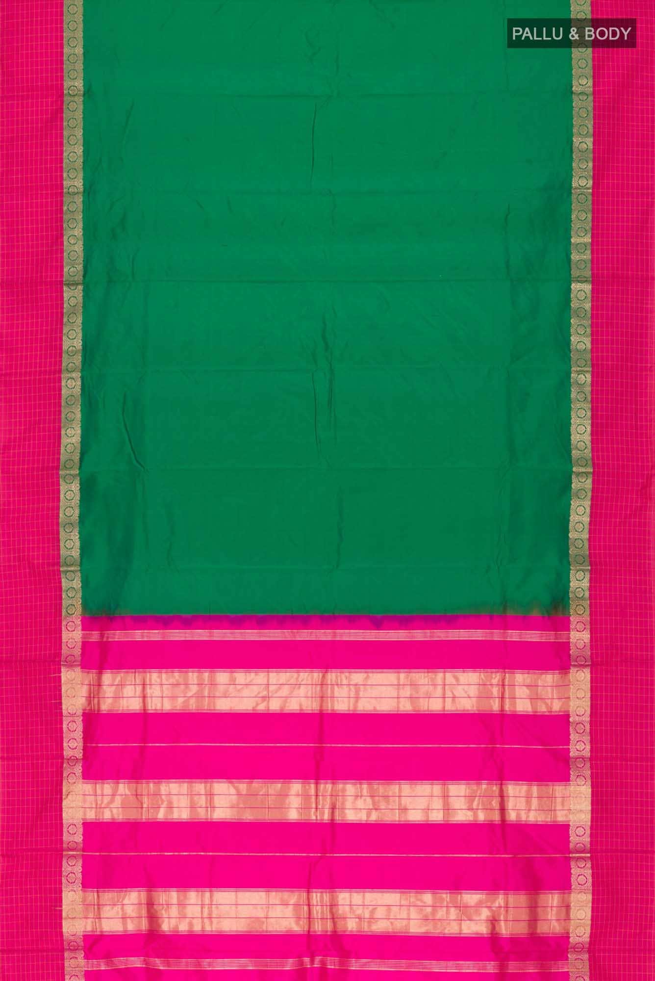 Green Bangalore Silk Saree