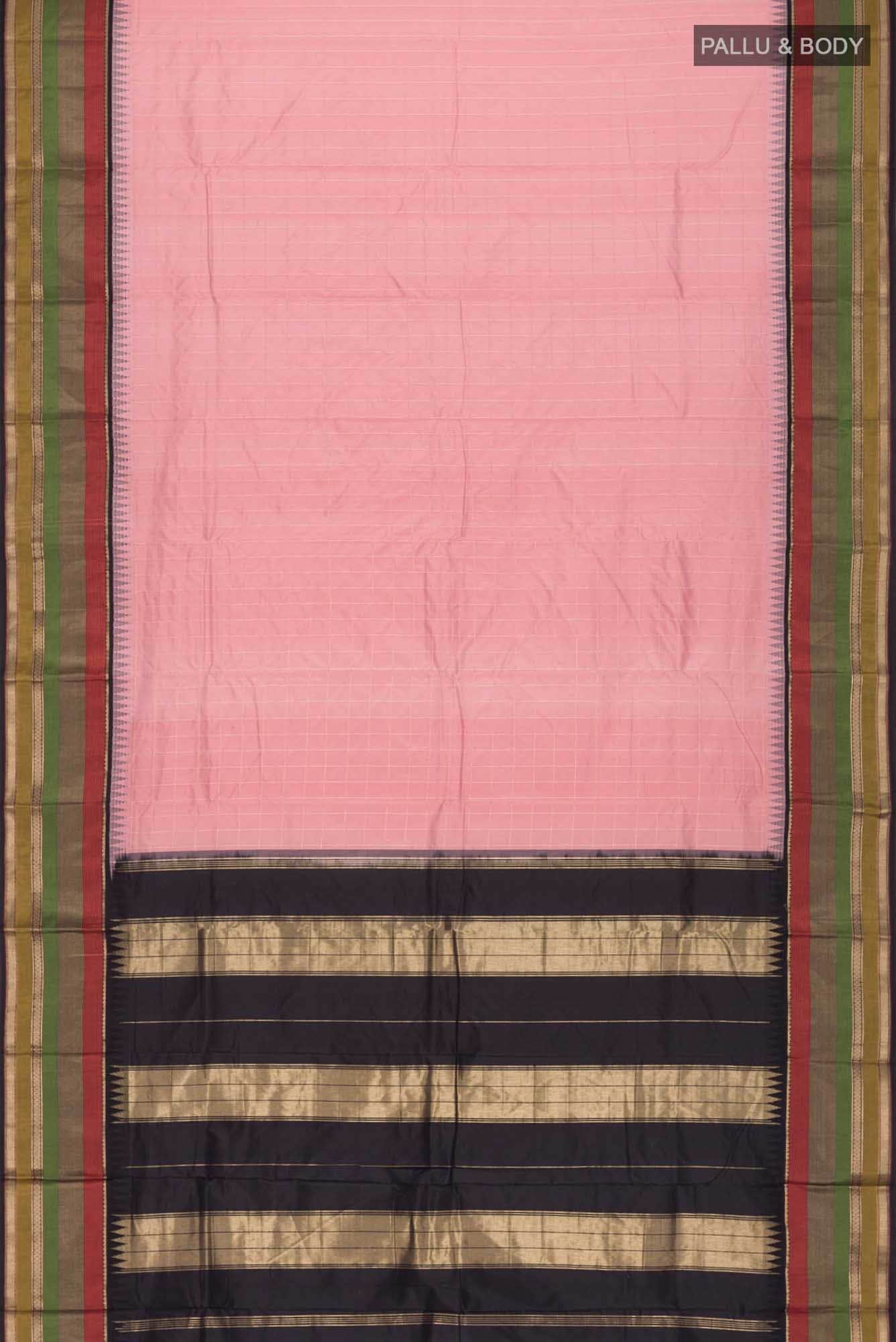 Pink Bangalore Silk Saree