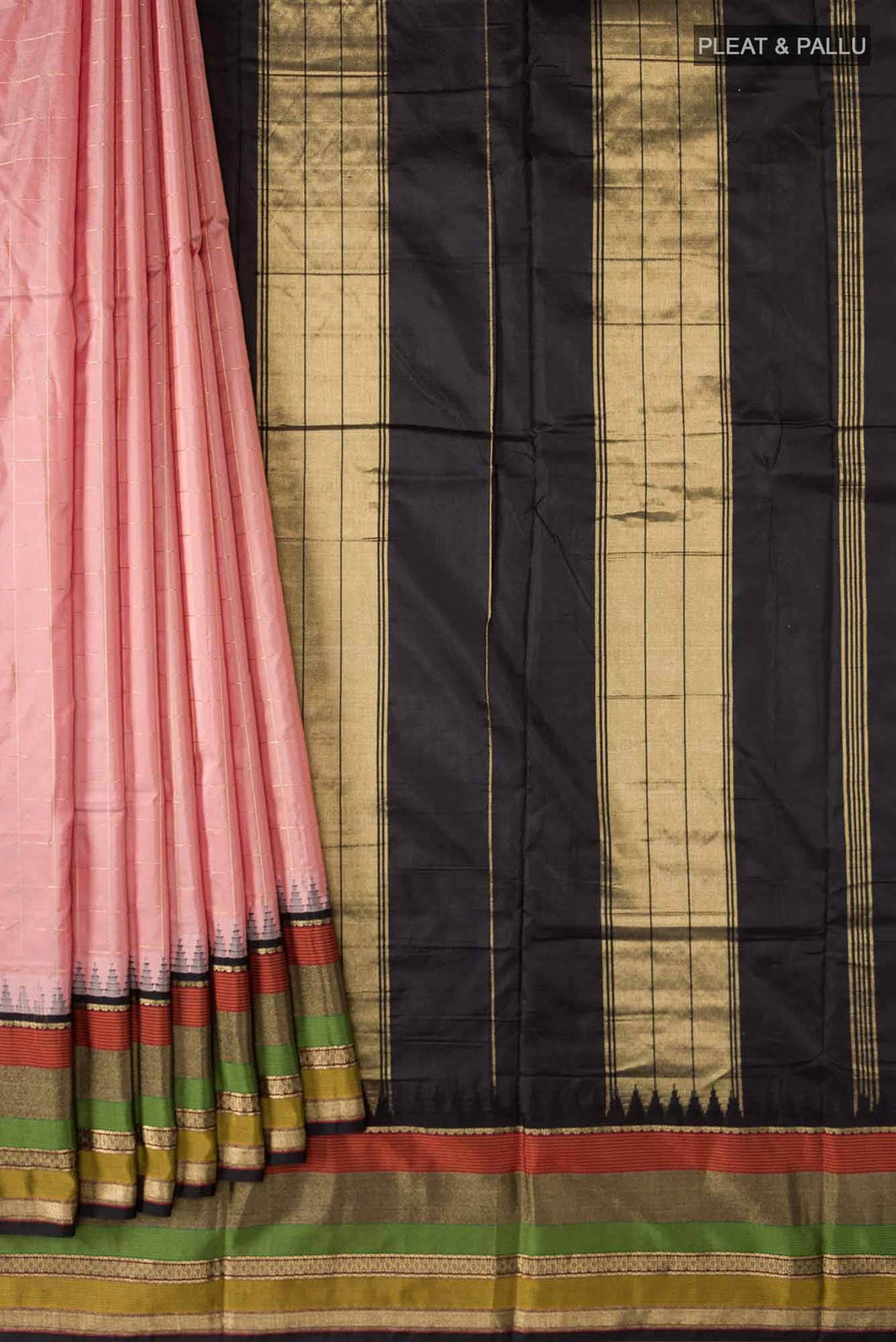 Pink Bangalore Silk Saree