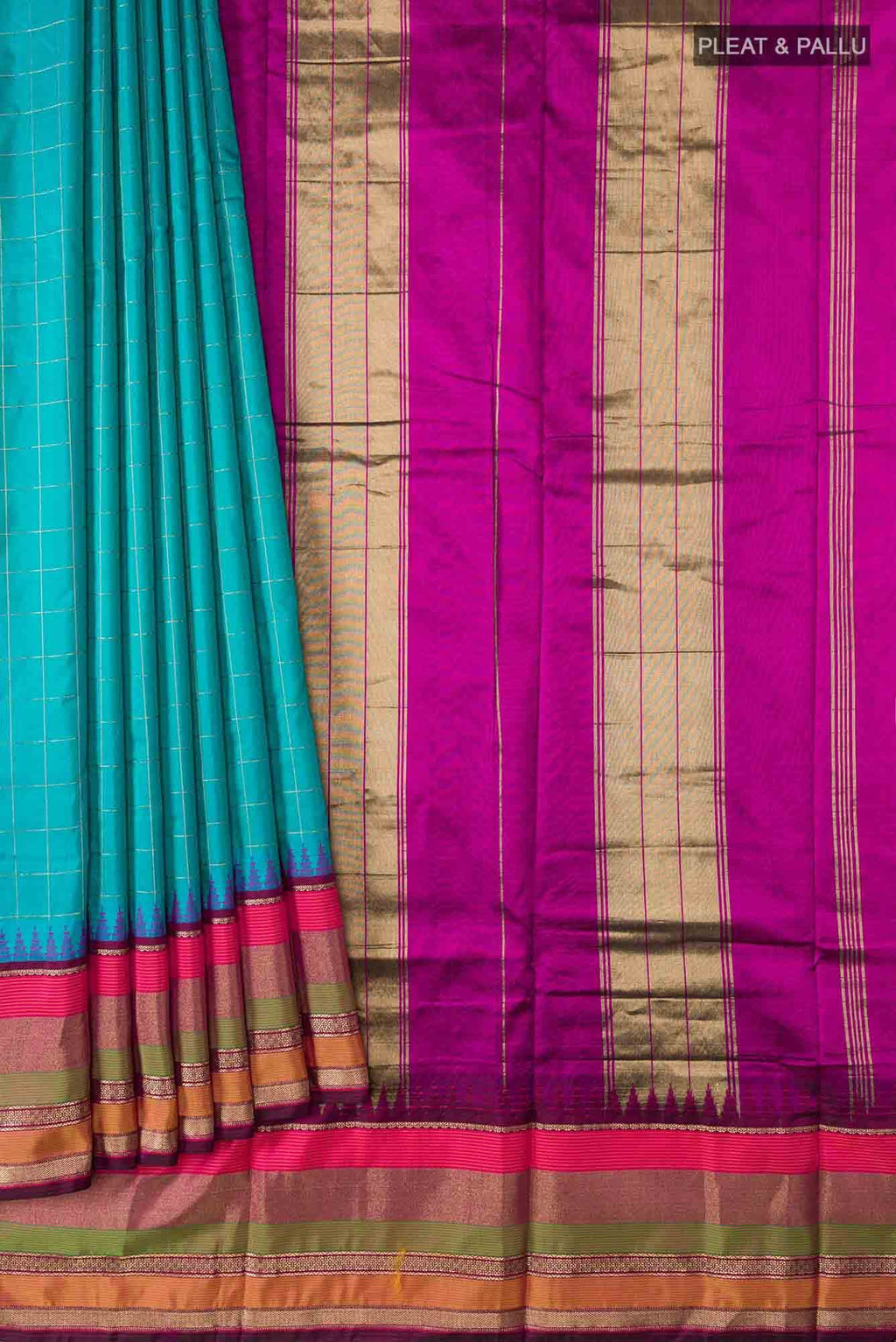 Blue Bangalore Silk Saree