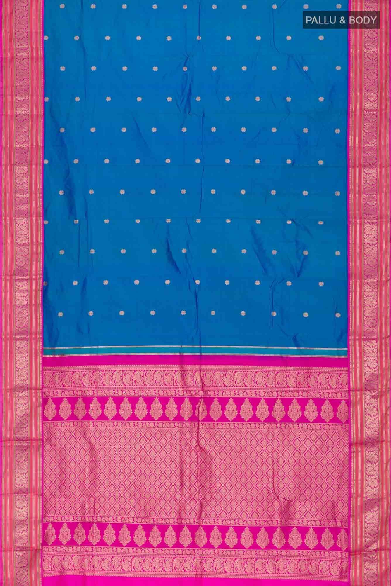 Blue Bangalore Silk Saree