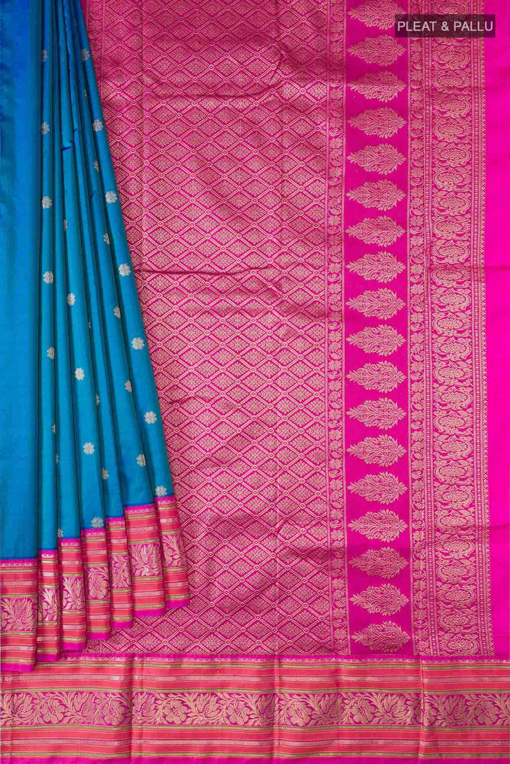 Blue Bangalore Silk Saree