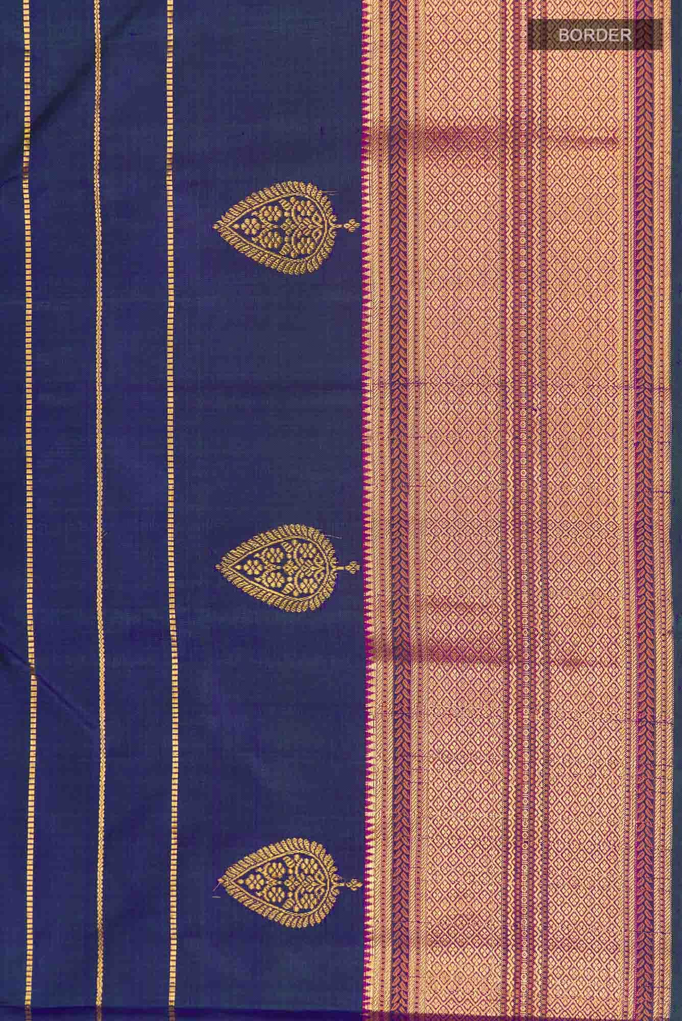 Blue Kanchipuram Silk Saree