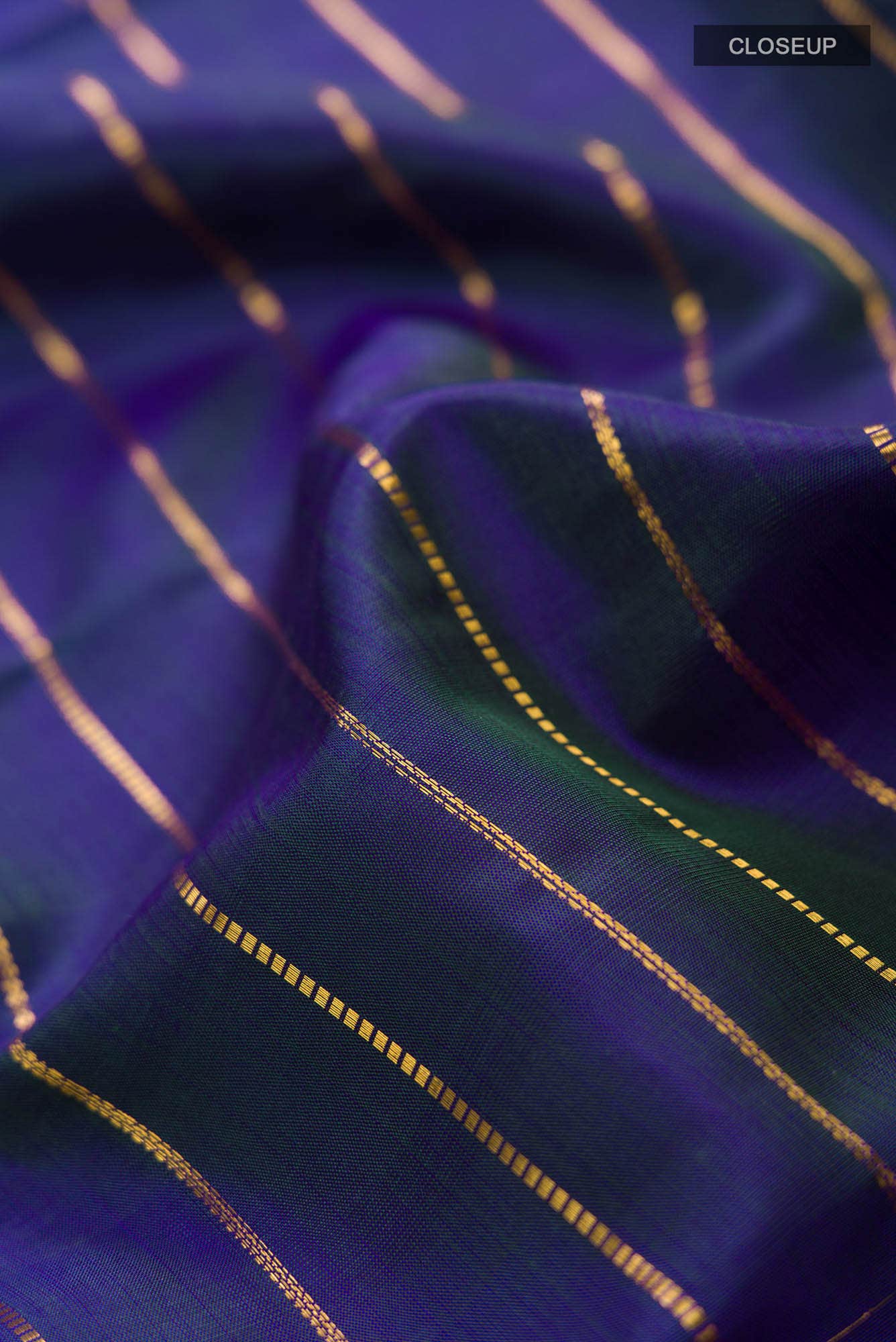Blue Kanchipuram Silk Saree