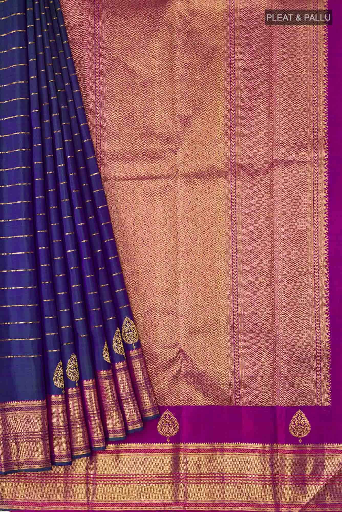 Blue Kanchipuram Silk Saree