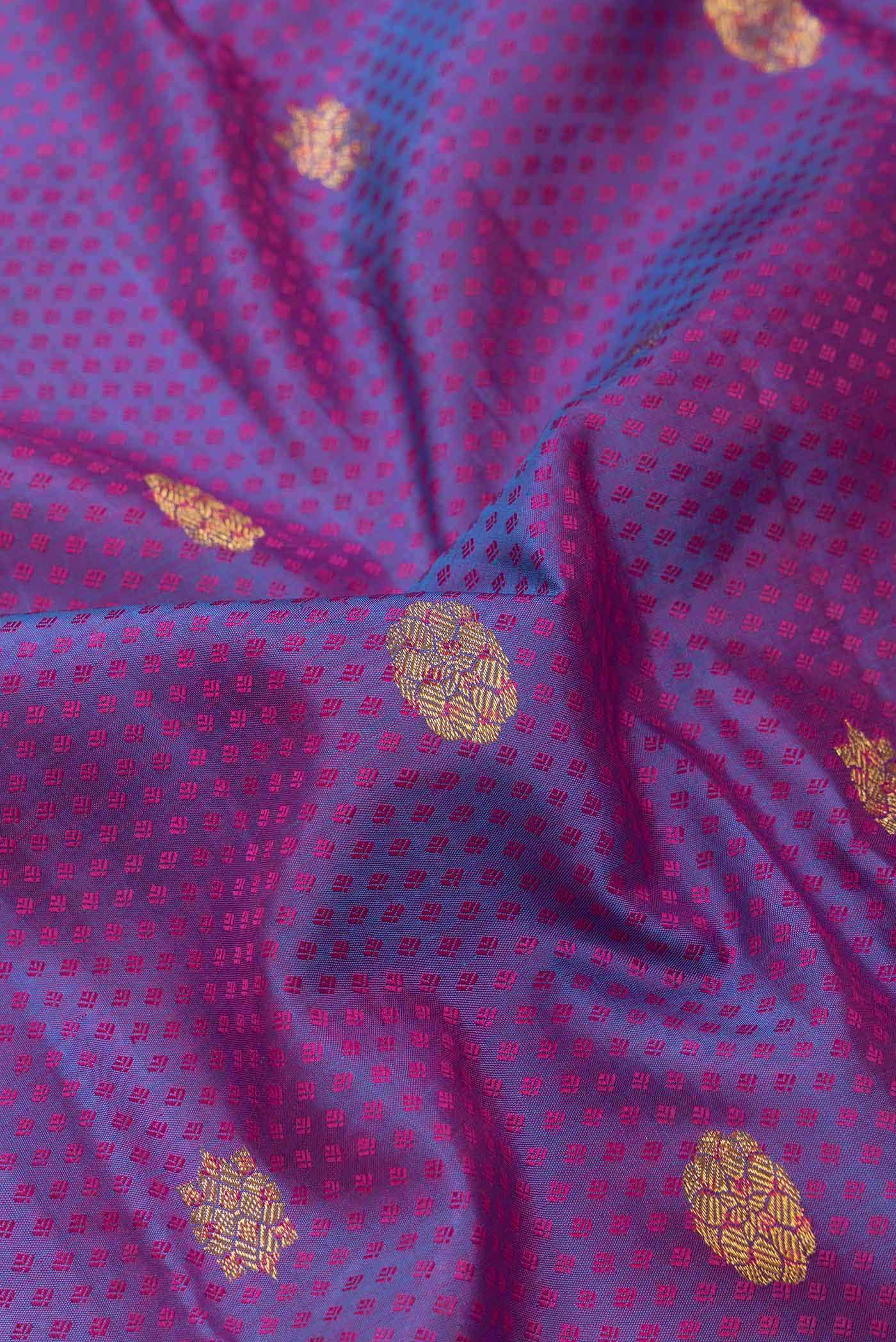 Purple Dual Tone Kanchipuram Silk Saree