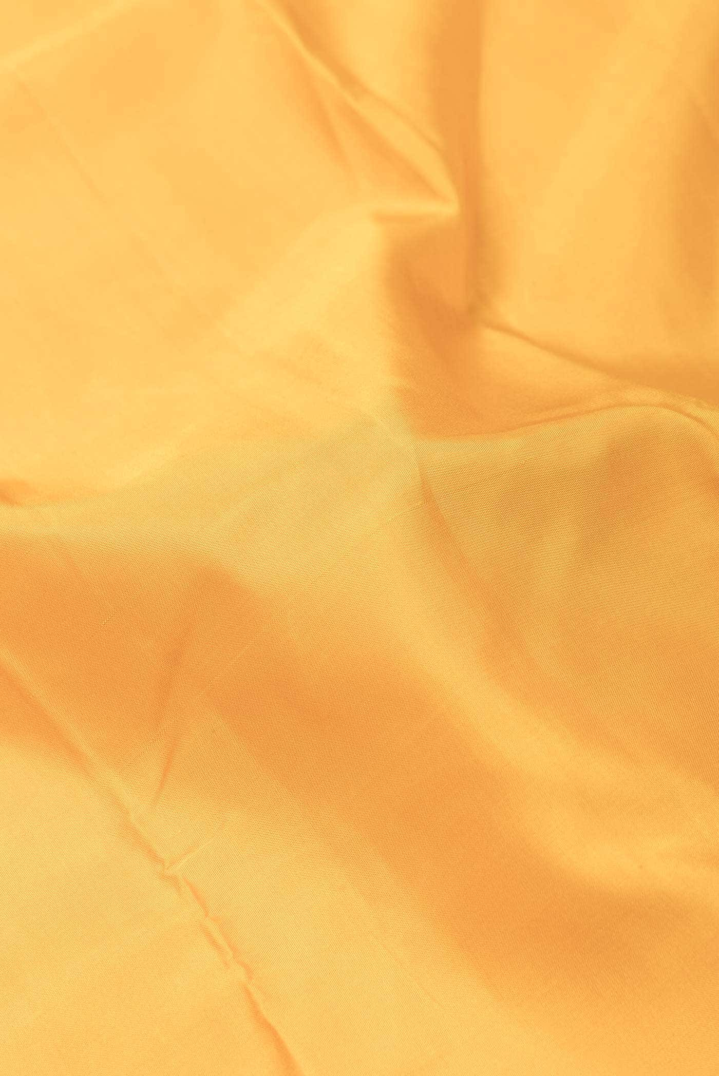 Pure Silk Pure Zari Mustard Kanchipuram Saree