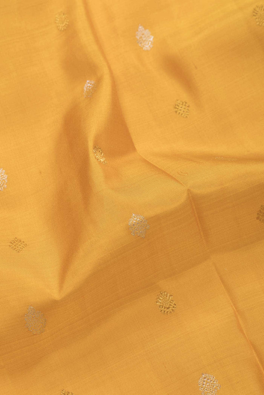 Pure Silk Pure Zari Yellow Dual Tone Kanchipuram Saree