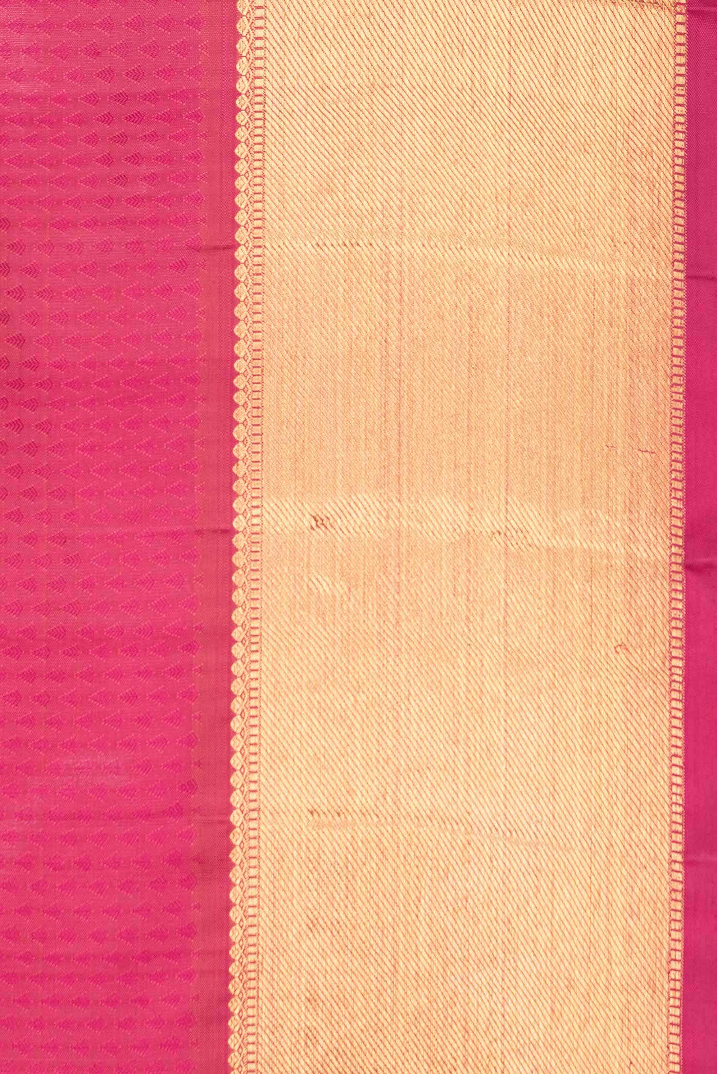 Pure Silk Pure Zari Dark Pink Dual Tone Kanchipuram Saree