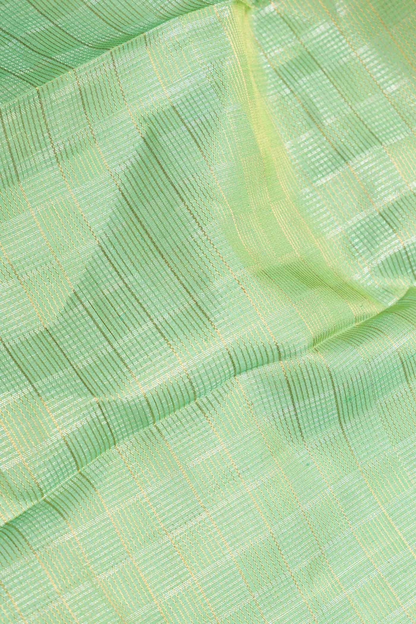 Green Dual Tone Kanchipuram Silk Saree