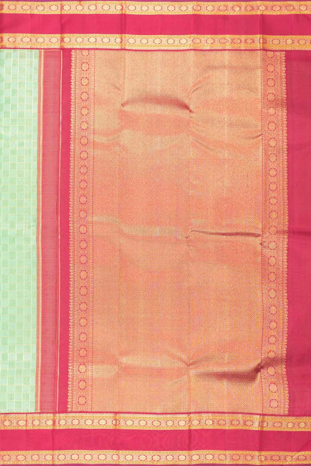 Green Dual Tone Kanchipuram Silk Saree