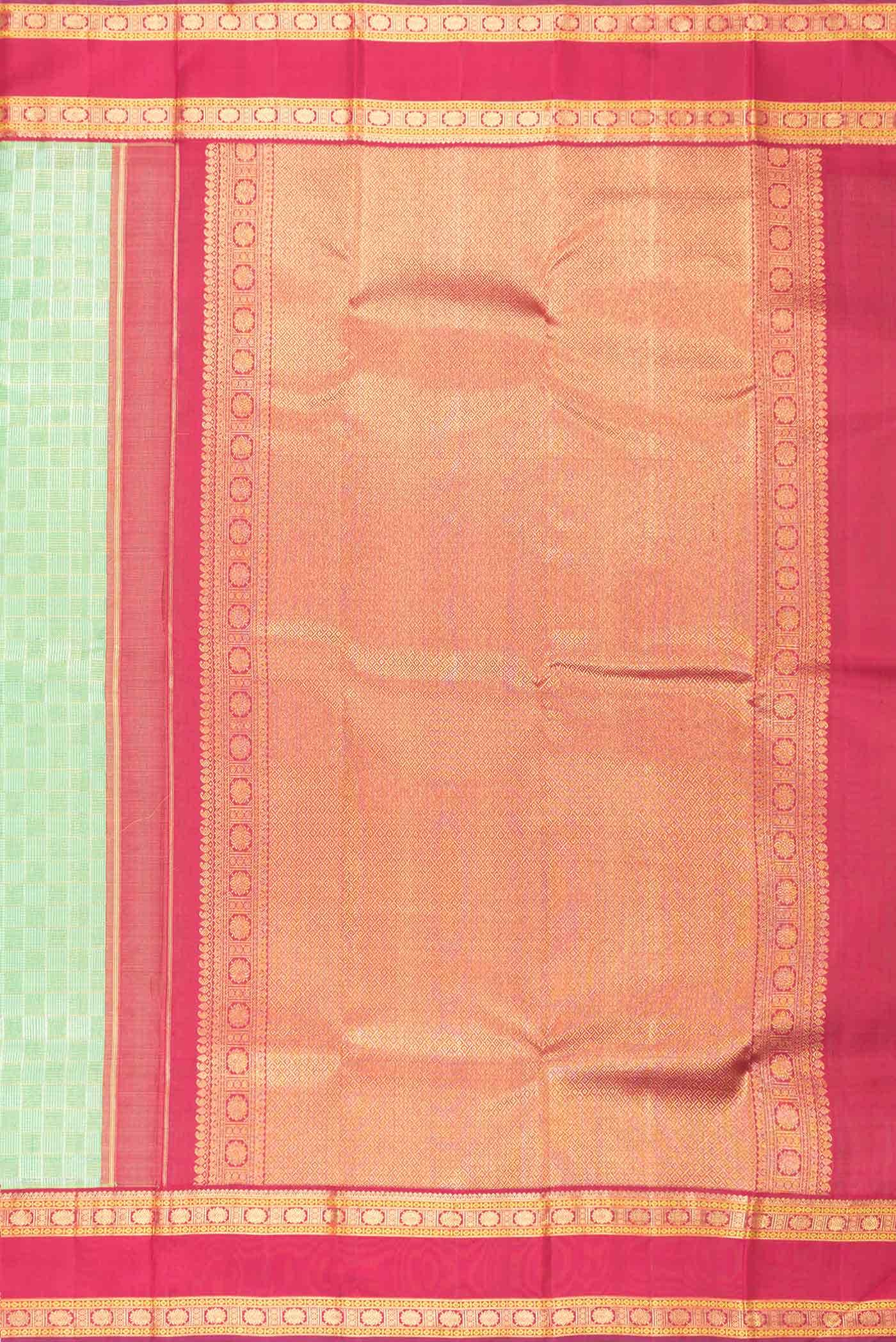 Green Dual Tone Kanchipuram Silk Saree