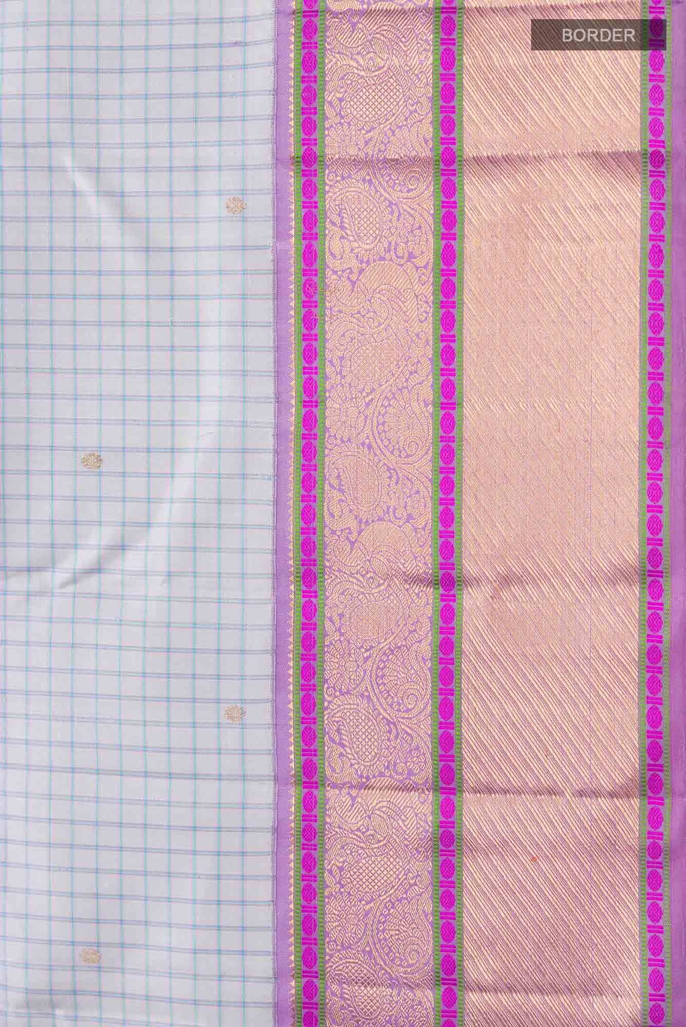 Grey Kanchipuram Silk Saree