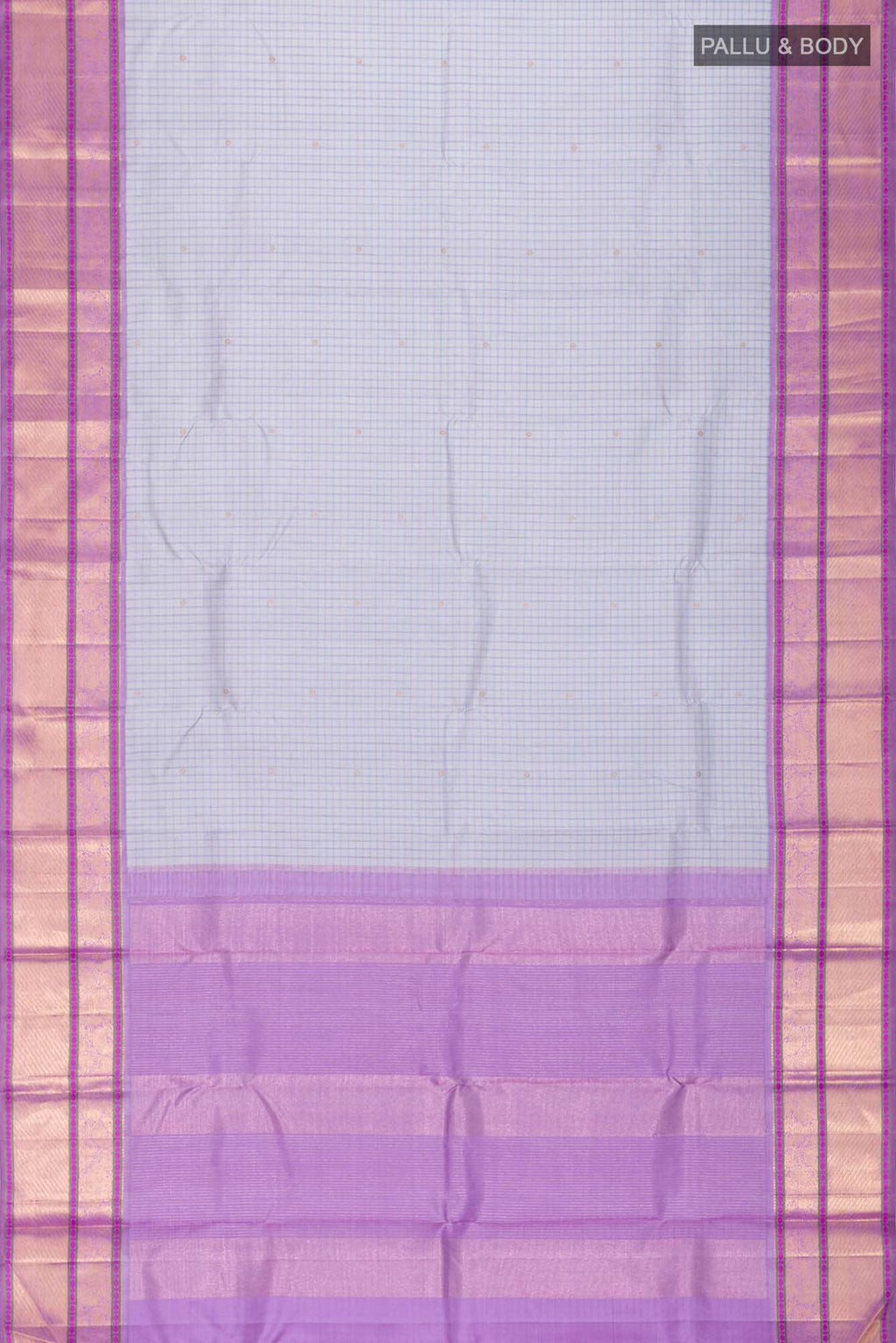 Grey Kanchipuram Silk Saree