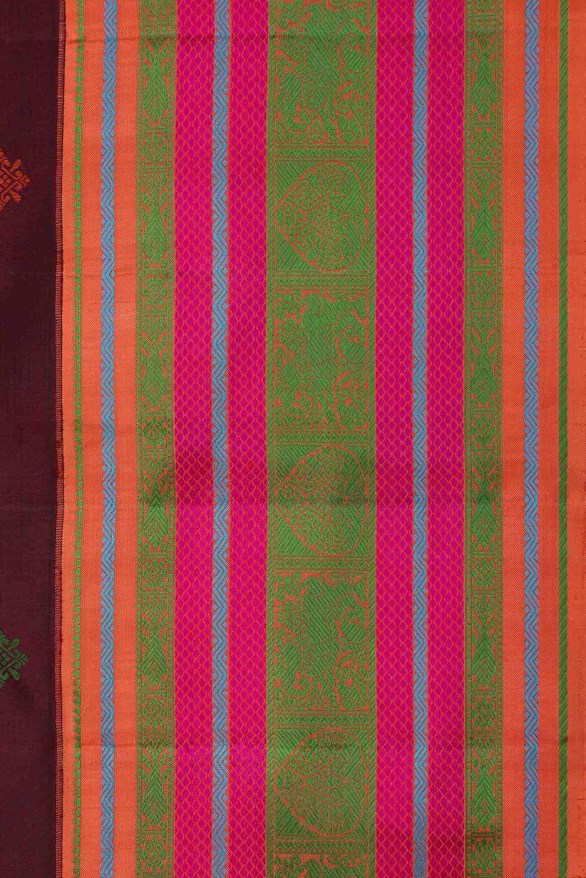 Maroon Kanchipuram Silk Saree