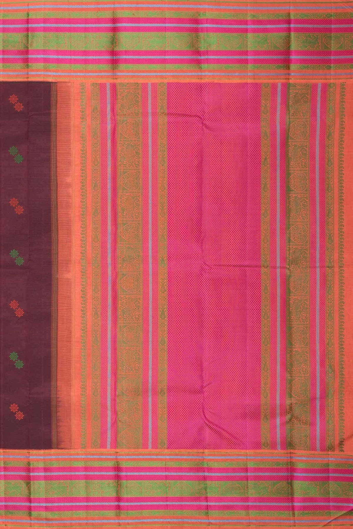 Maroon Kanchipuram Silk Saree