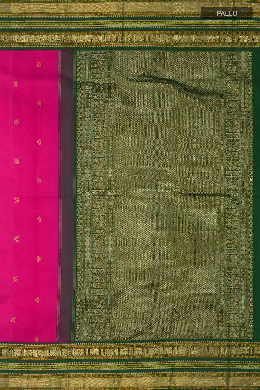 Pure Silk Pure Zari Pink Kanchipuram Saree