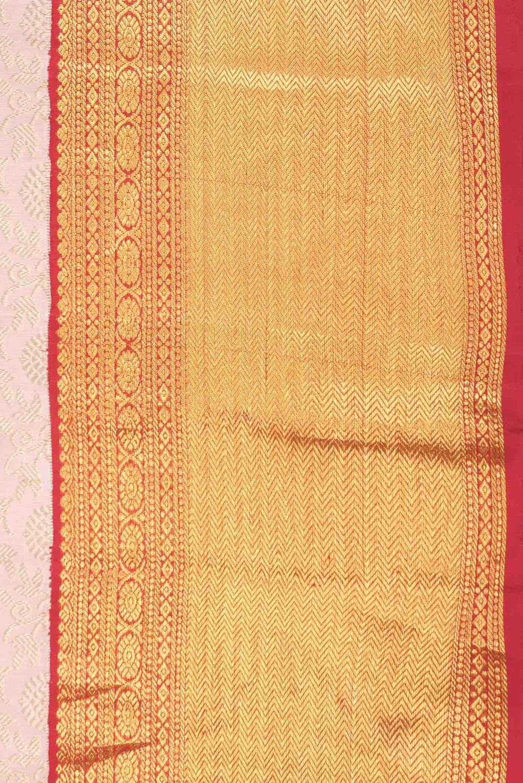 Pure Silk Pure Zari Rose Gold Kanchipuram Saree