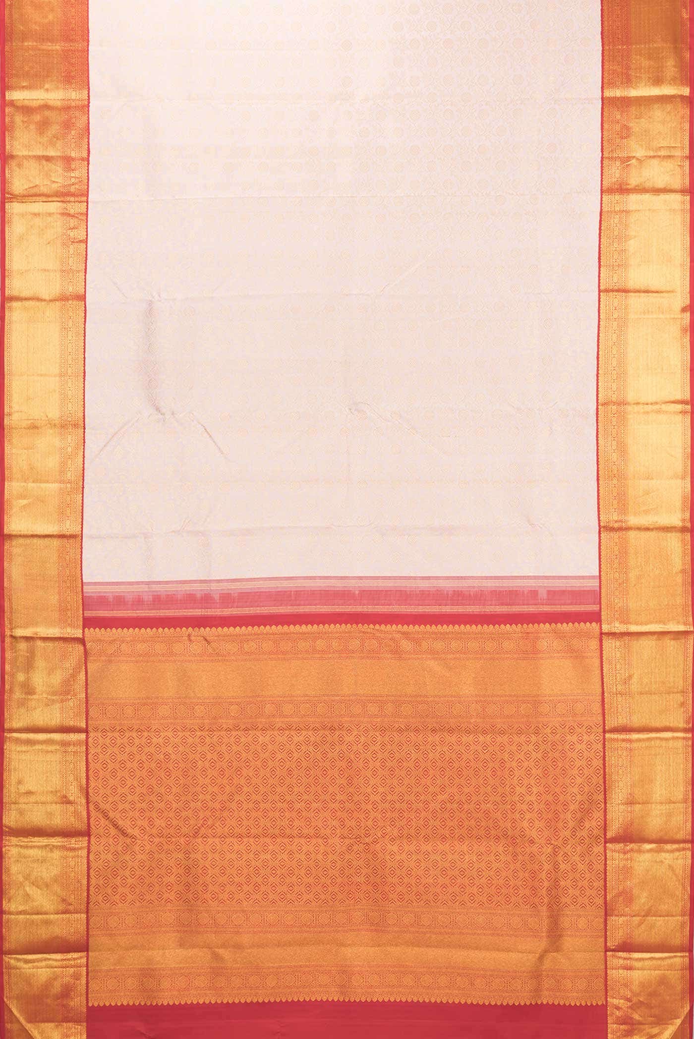 Pure Silk Pure Zari Rose Gold Kanchipuram Saree
